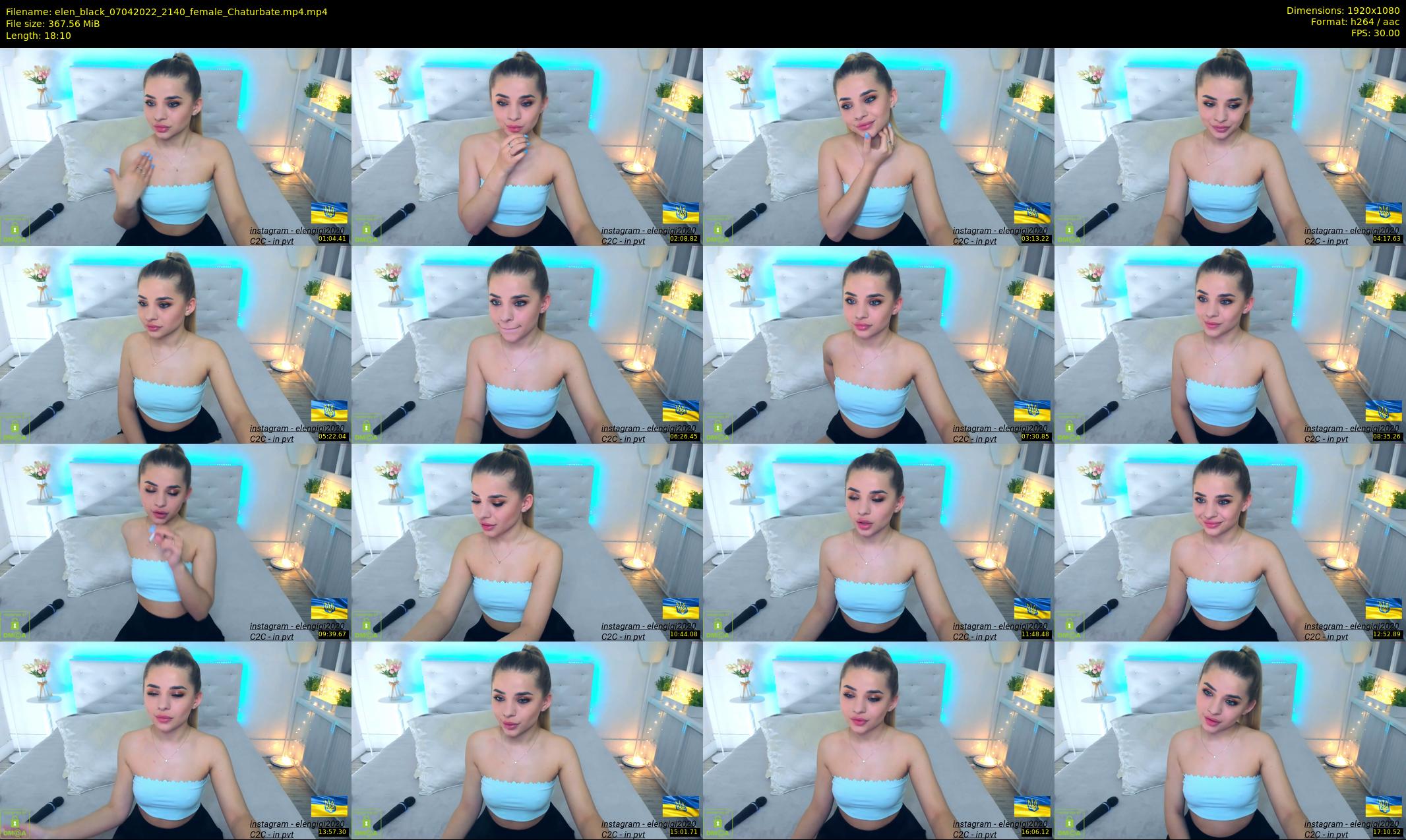 elen_black — 19 minute Chaturbate female cam show recording, 1080p, Apr 7, 2022