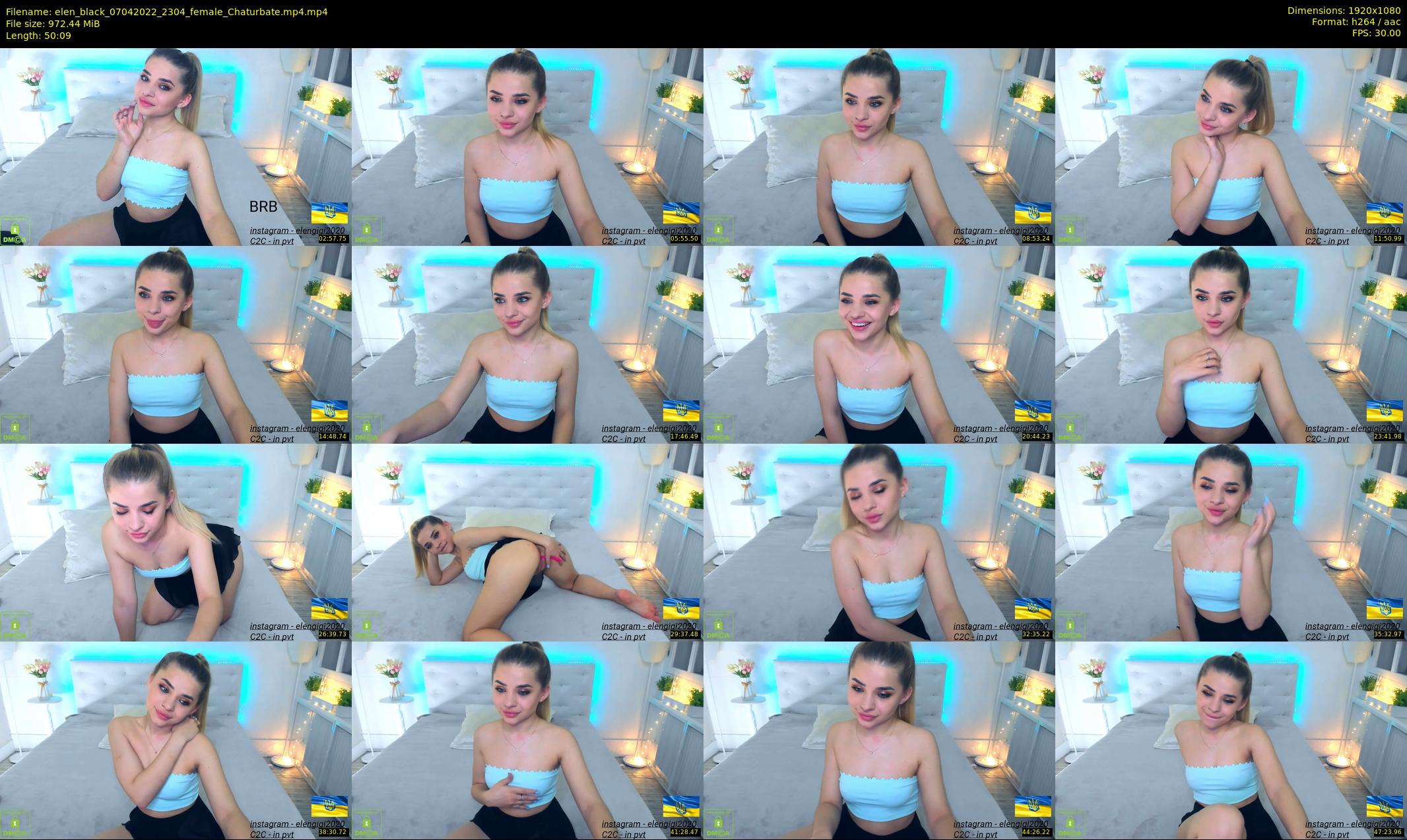 elen_black — 51 minute Chaturbate female cam show recording, 1080p, Apr 7, 2022