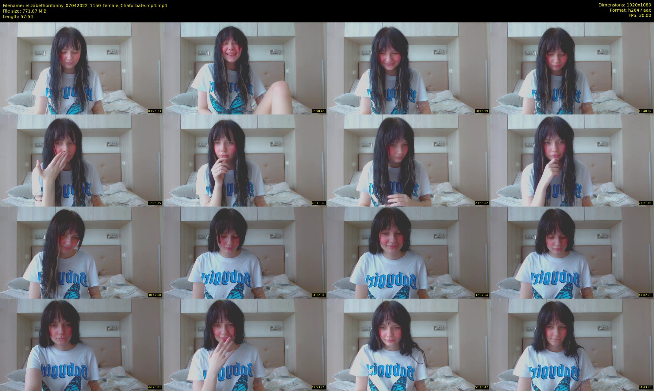 elizabethbritanny — 58 minute Chaturbate female cam show recording, 1080p, Apr 7, 2022