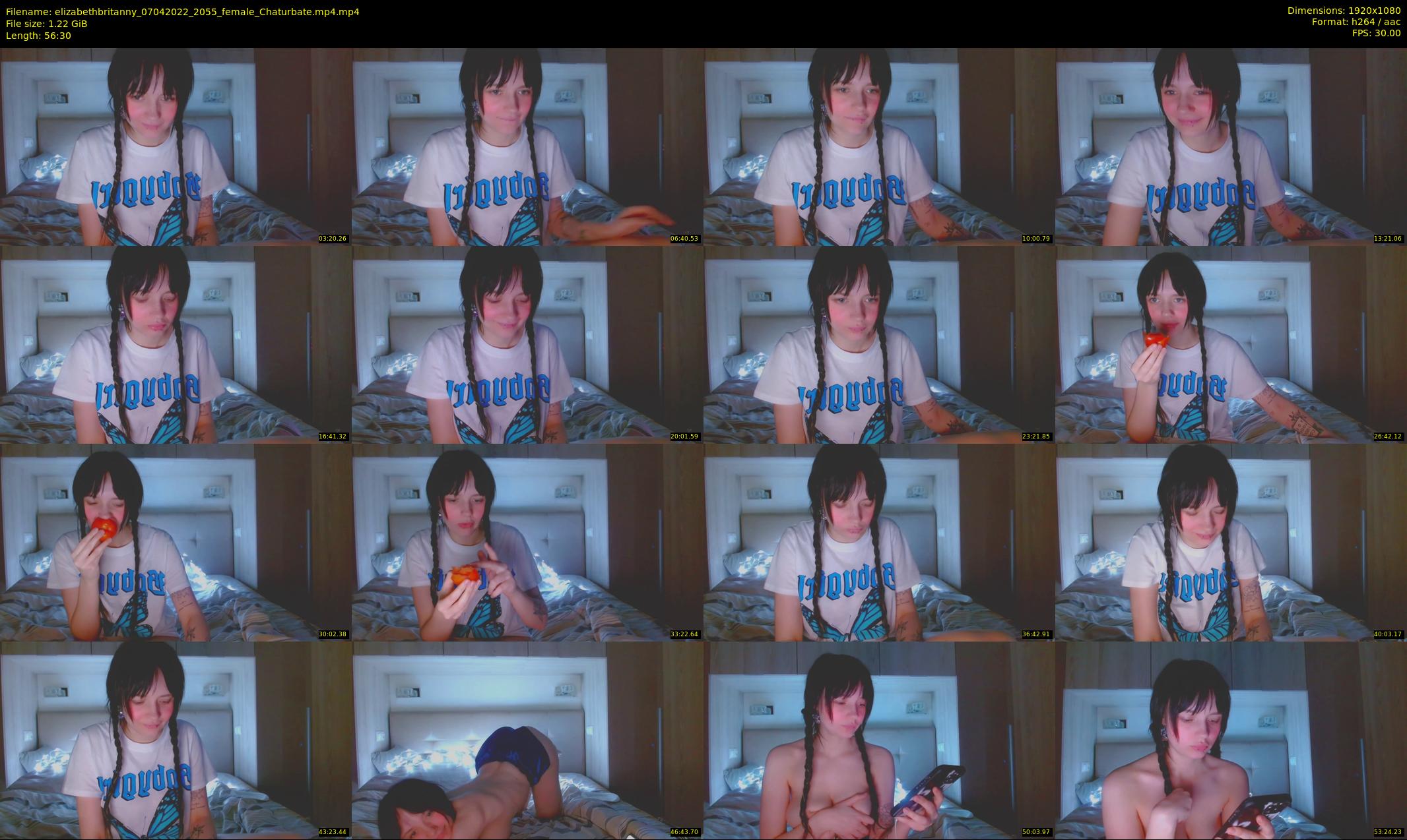 elizabethbritanny — 57 minute Chaturbate female cam show recording, 1080p, Apr 7, 2022