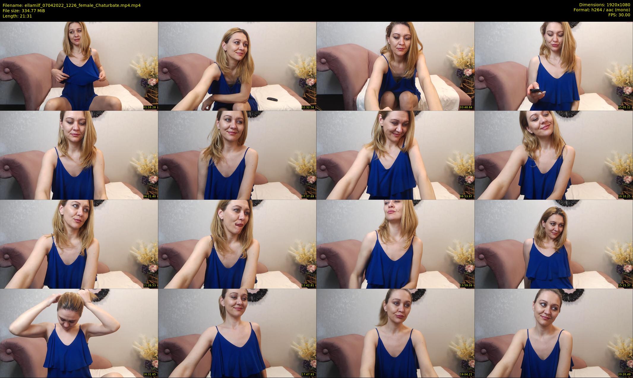 ellamilf — 22 minute Chaturbate female cam show recording, 1080p, Apr 7, 2022
