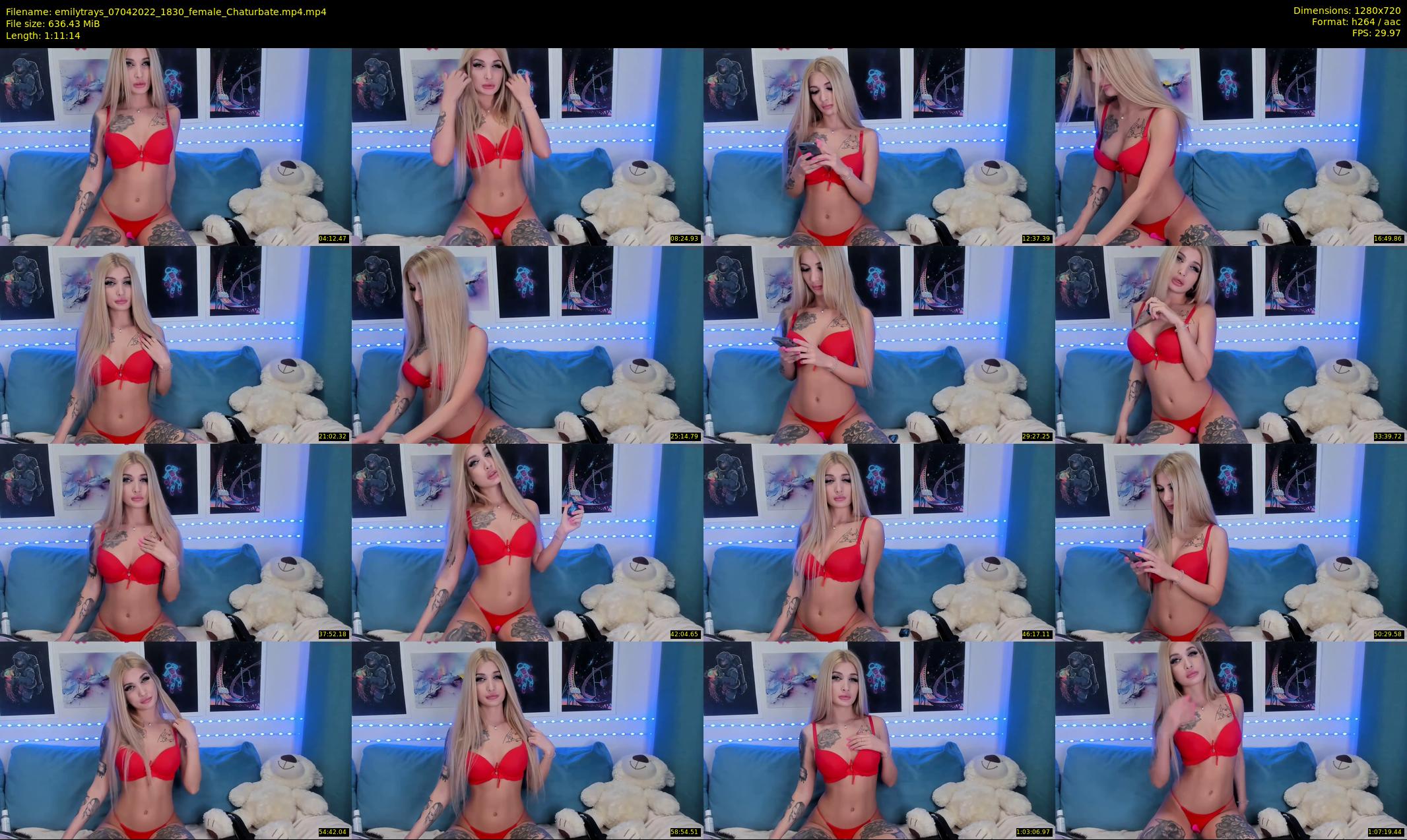 emilytrays — 72 minute Chaturbate female cam show recording, 720p, Apr 7, 2022