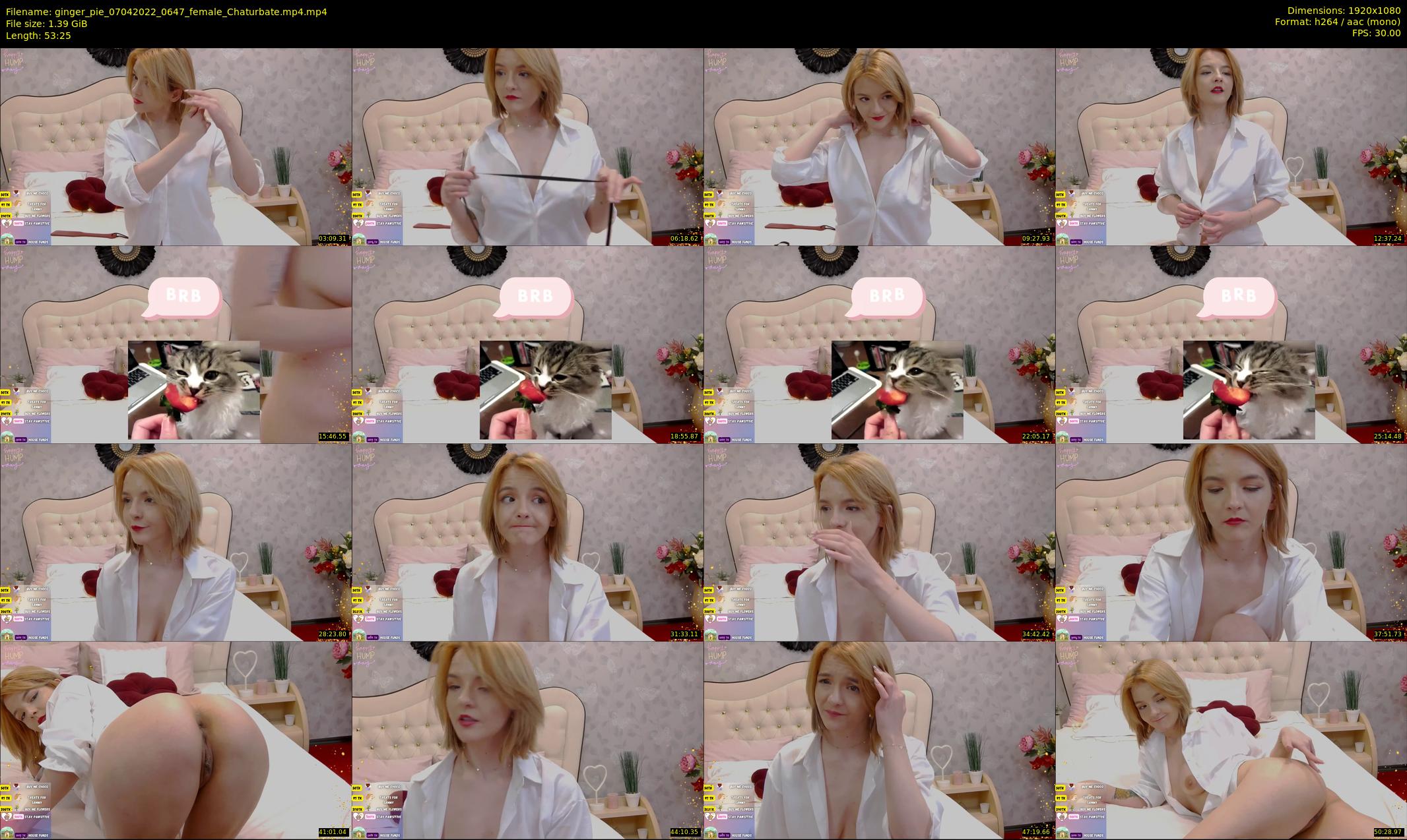 ginger_pie — 54 minute Chaturbate female cam show recording, 1080p, Apr 7, 2022