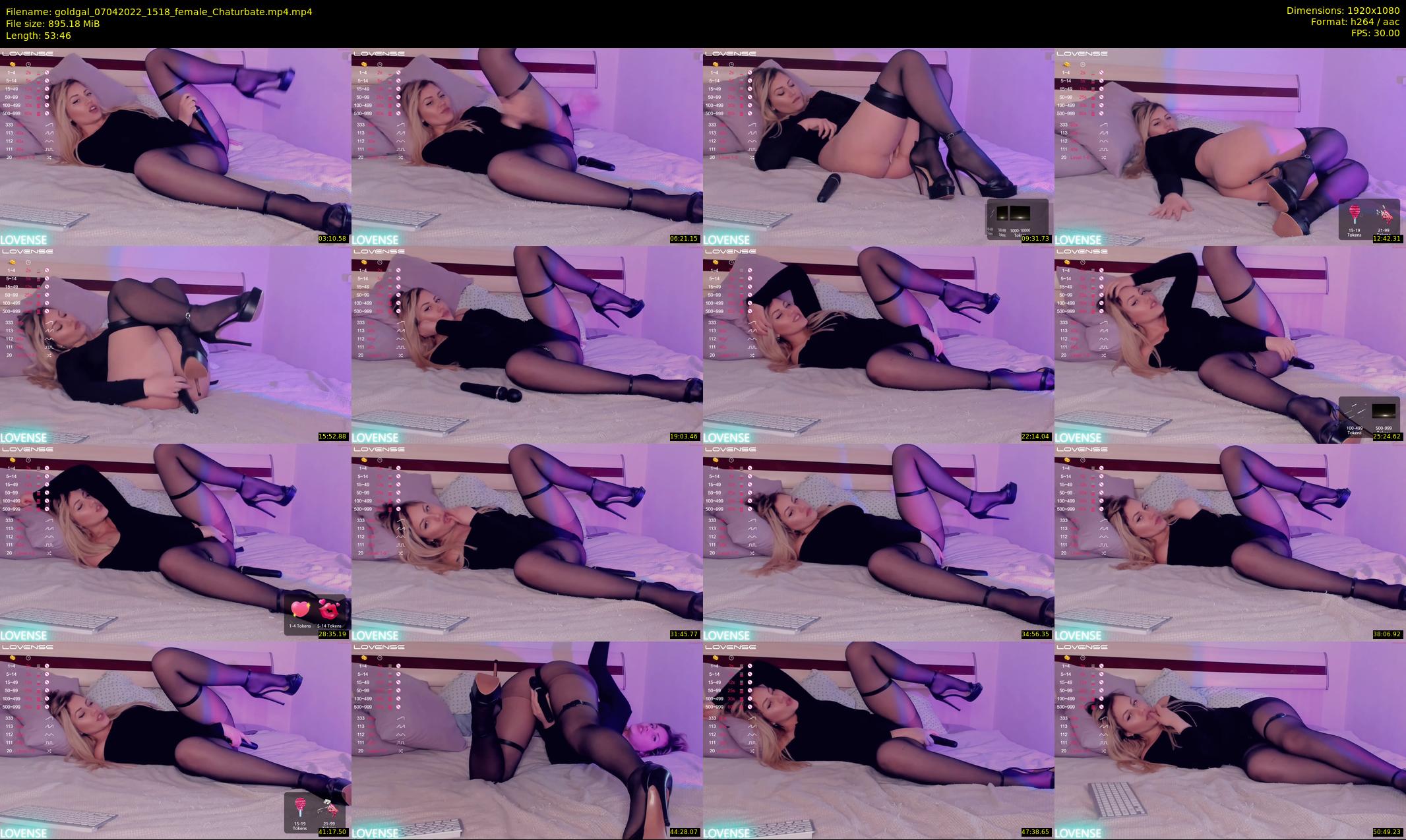 goldgal — 54 minute Chaturbate female cam show recording, 1080p, Apr 7, 2022