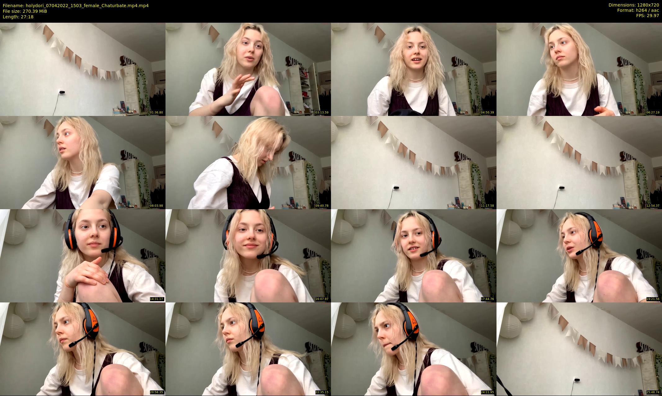 holydori — 28 minute Chaturbate female cam show recording, 720p, Apr 7, 2022
