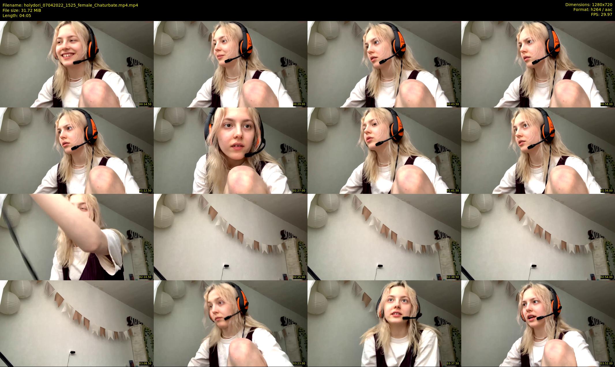 holydori — 5 minute Chaturbate female cam show recording, 720p, Apr 7, 2022