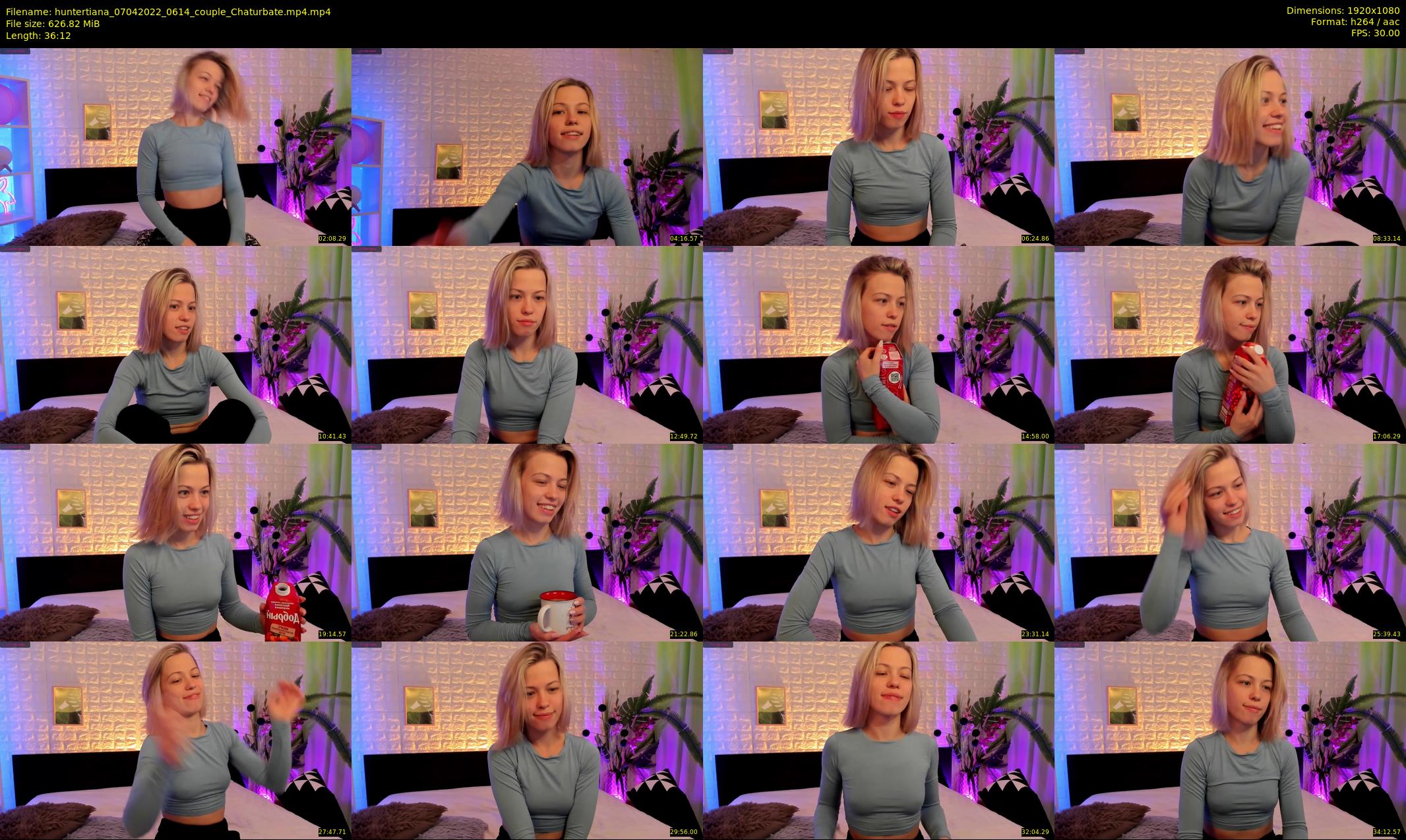 huntertiana — 37 minute Chaturbate female cam show recording, 1080p, Apr 7, 2022