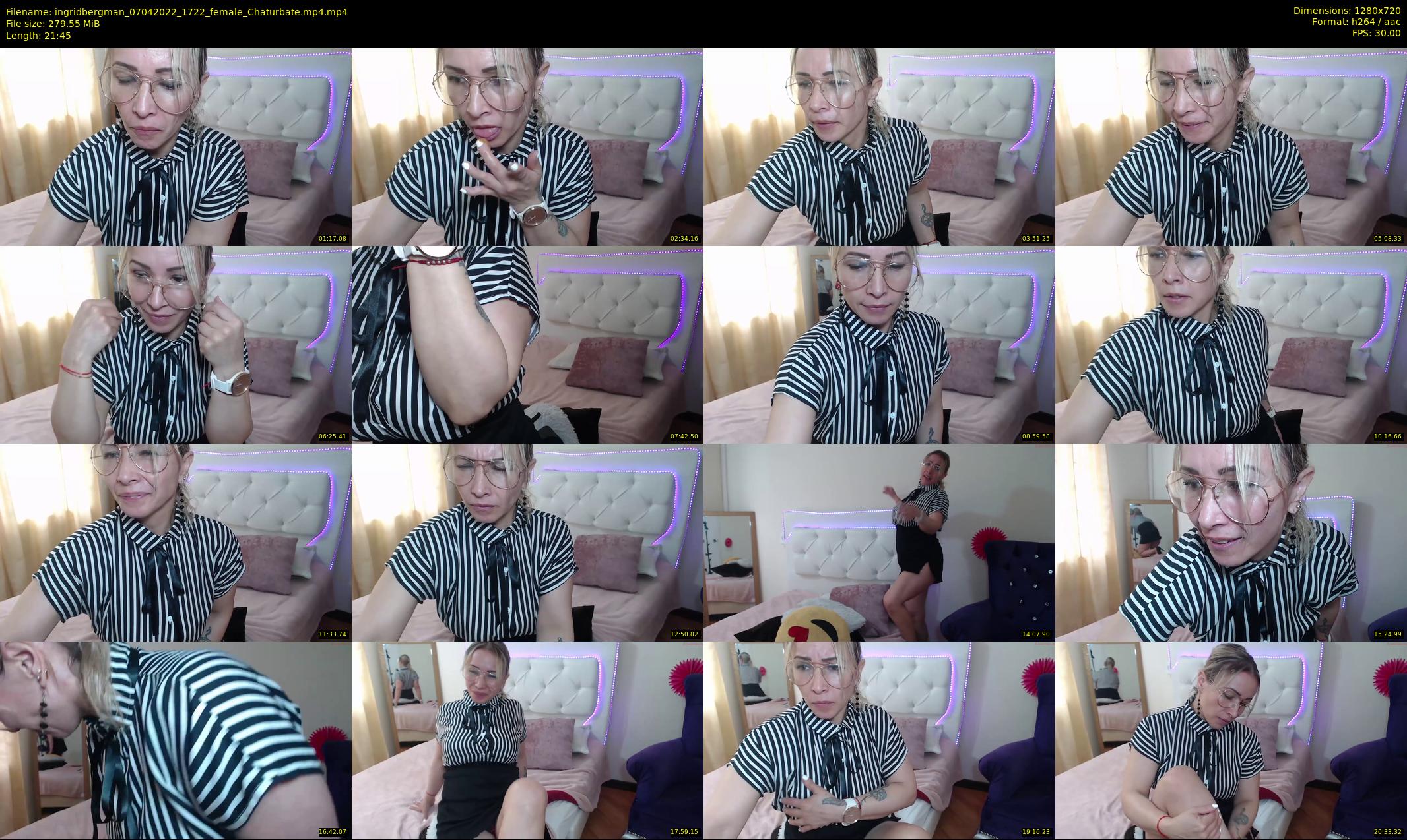ingridbergman — 22 minute Chaturbate female cam show recording, 720p, Apr 7, 2022