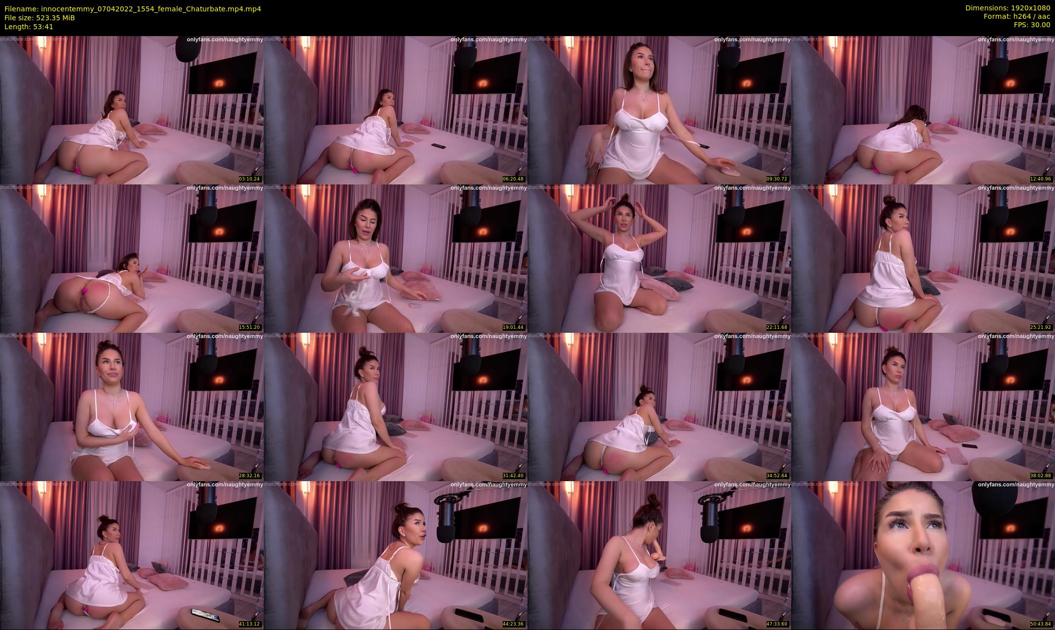 innocentemmy — 54 minute Chaturbate female cam show recording, 1080p, Apr 7, 2022