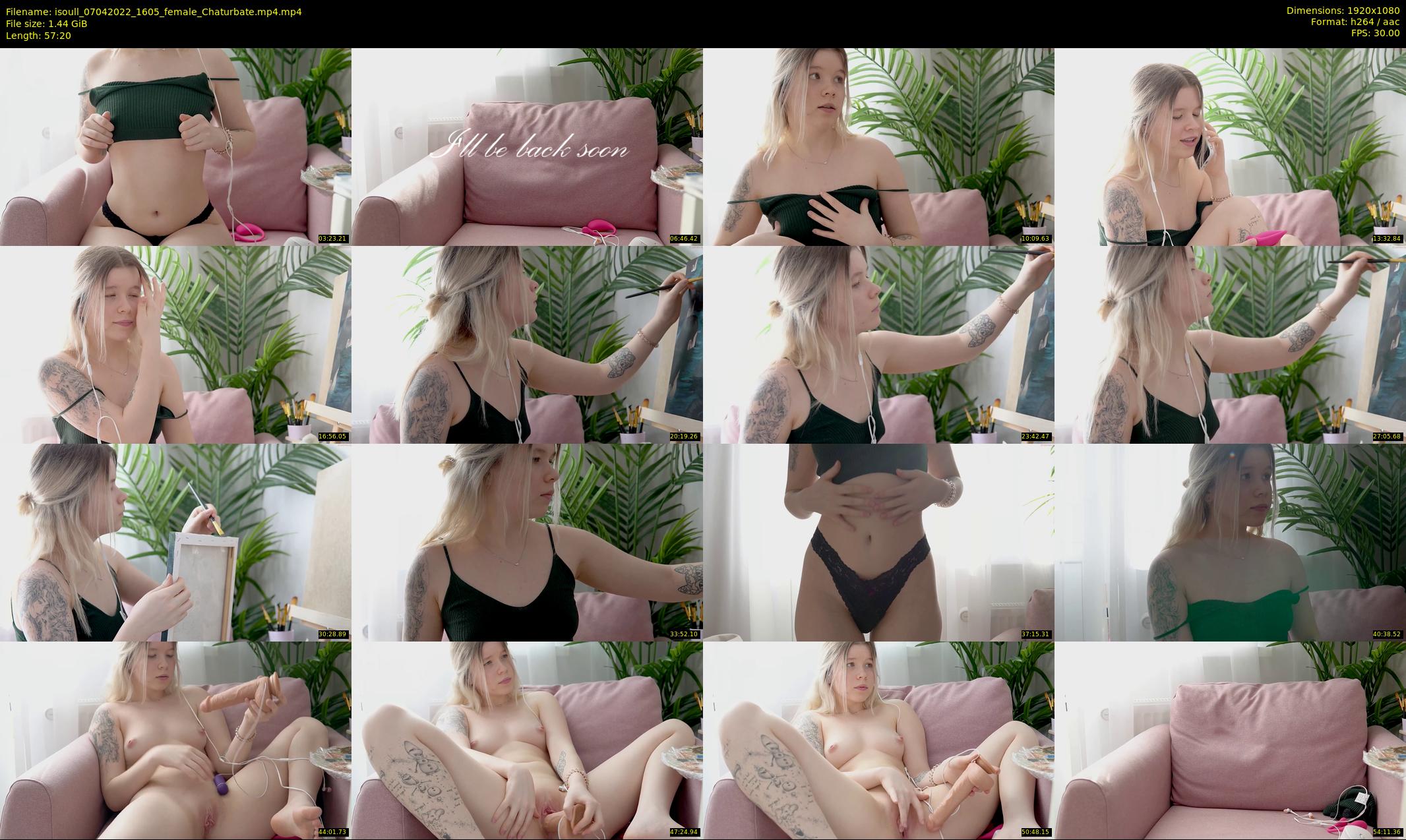 isoull — 58 minute Chaturbate female cam show recording, 1080p, Apr 7, 2022