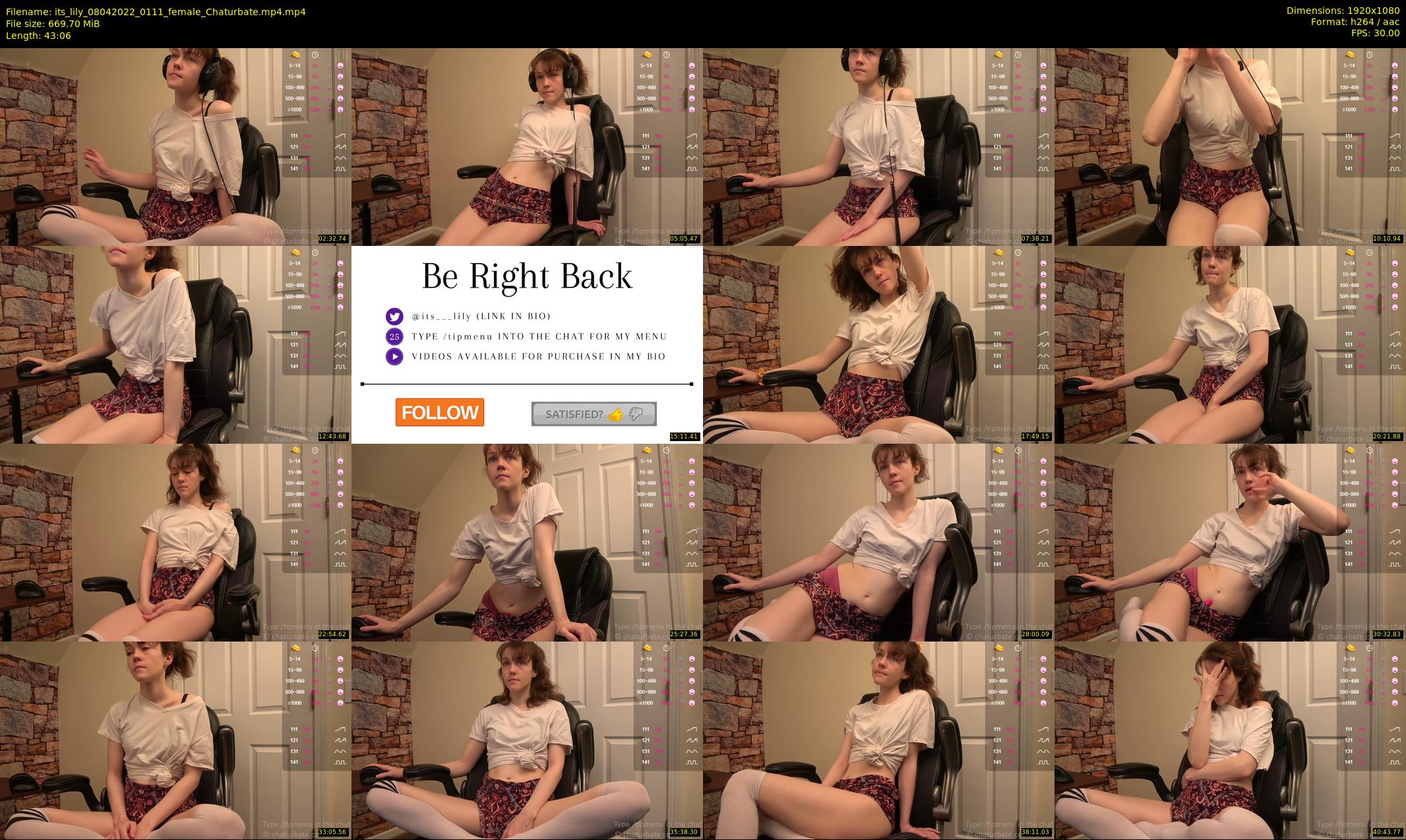 its_lily — 44 minute Chaturbate female cam show recording, 1080p, Apr 8, 2022