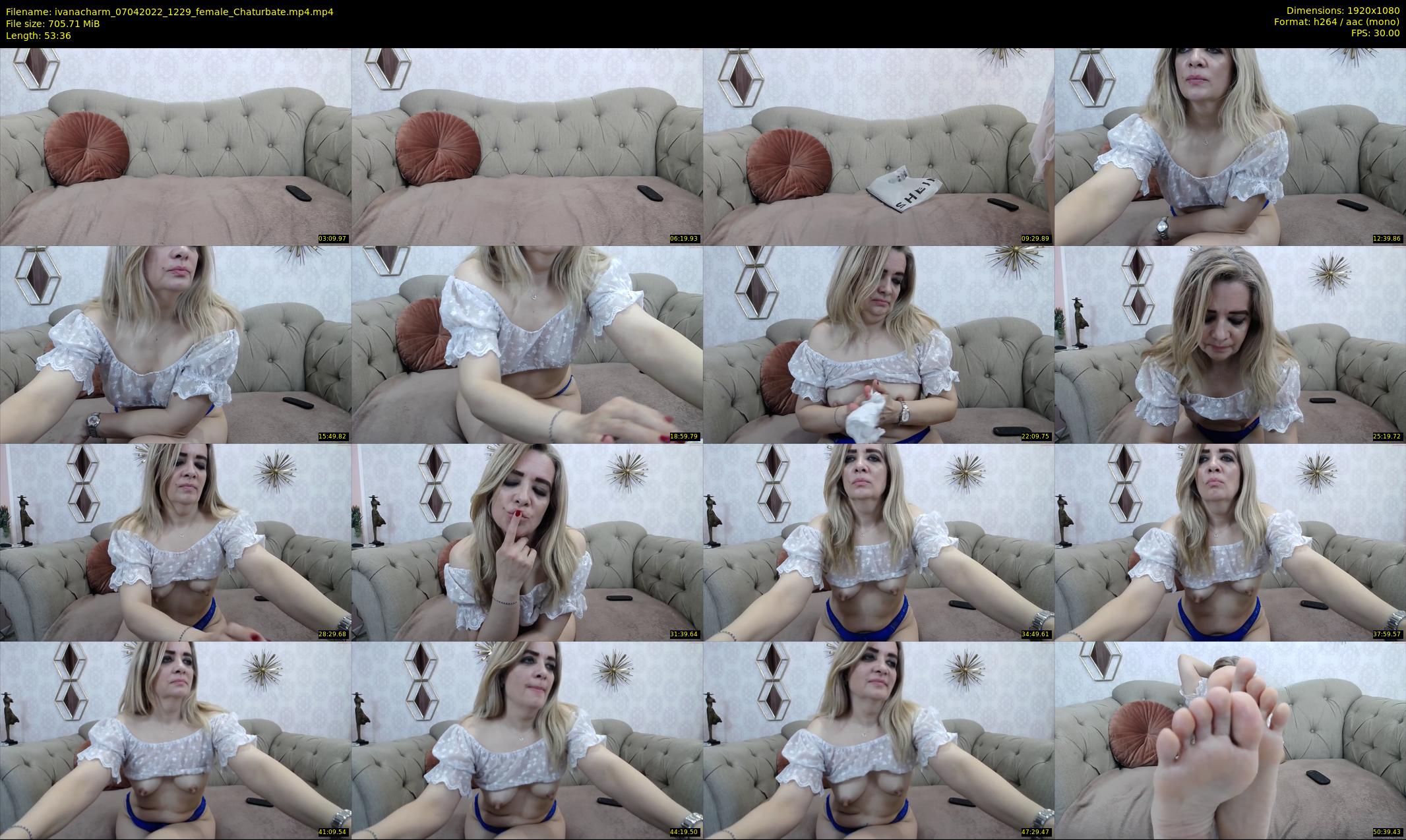 ivanacharm — 54 minute Chaturbate female cam show recording, 1080p, Apr 7, 2022