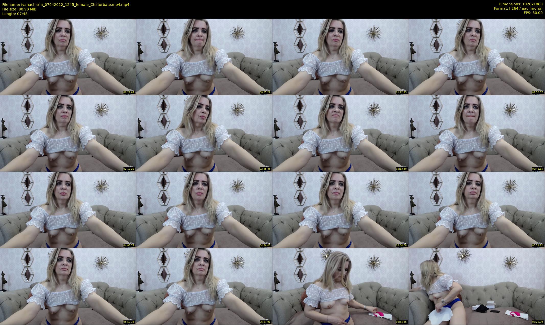 ivanacharm — 8 minute Chaturbate female cam show recording, 1080p, Apr 7, 2022
