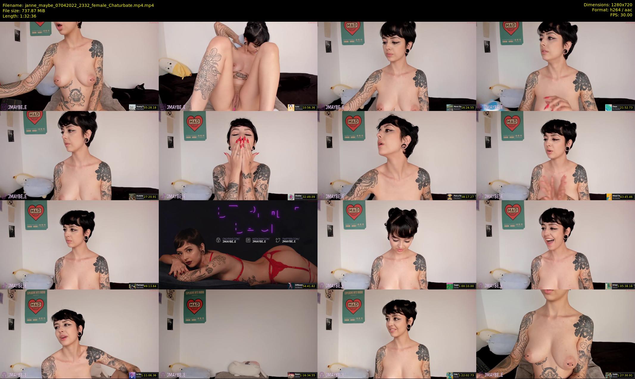 janne_maybe — 93 minute Chaturbate female cam show recording, 720p, Apr 7, 2022
