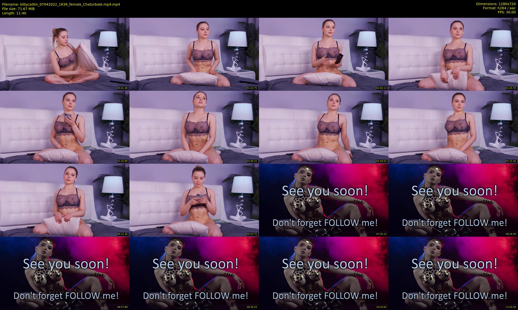 kittycaitlin — 12 minute Chaturbate female cam show recording, 720p, Apr 7, 2022