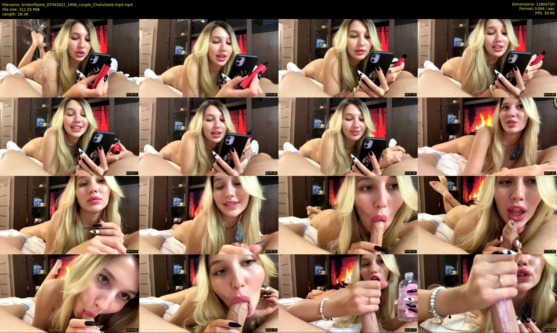 kristenflame — 19 minute Chaturbate couple cam show recording, 720p, Apr 7, 2022