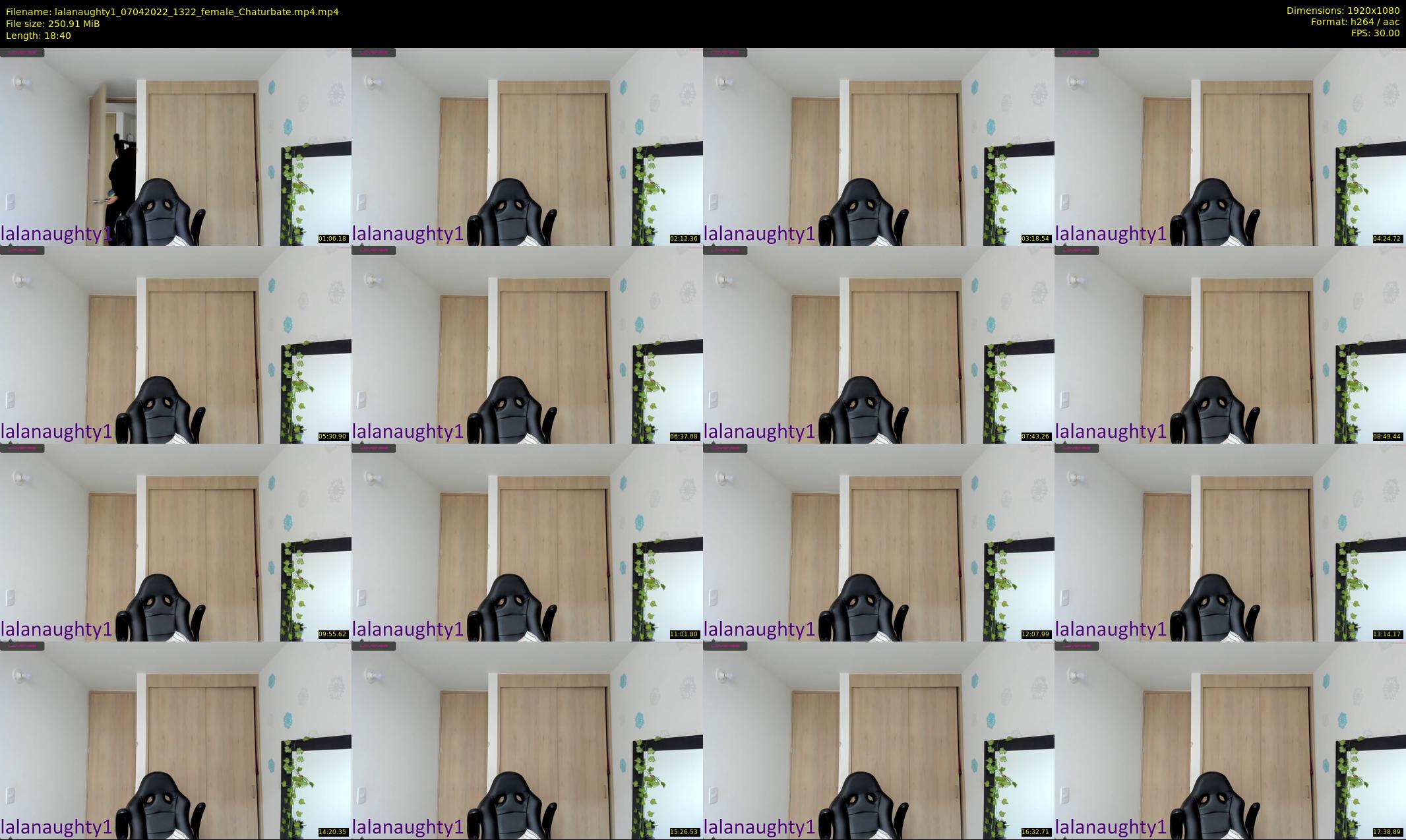 lalanaughty1 — 19 minute Chaturbate female cam show recording, 1080p, Apr 7, 2022