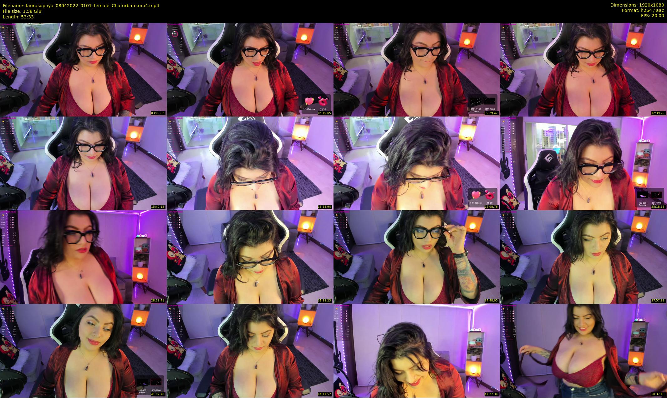laurasophya — 54 minute Chaturbate female cam show recording, 1080p, Apr 8, 2022