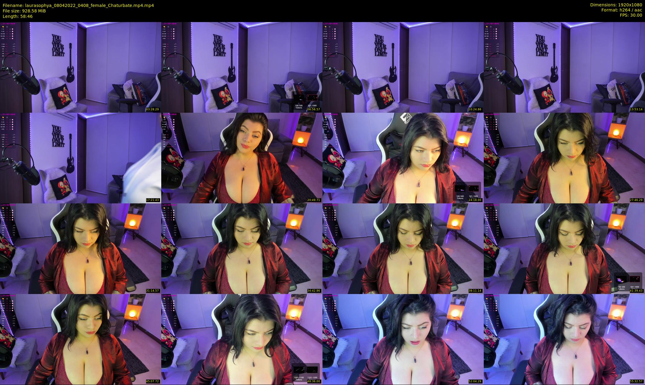 laurasophya — 59 minute Chaturbate female cam show recording, 1080p, Apr 8, 2022