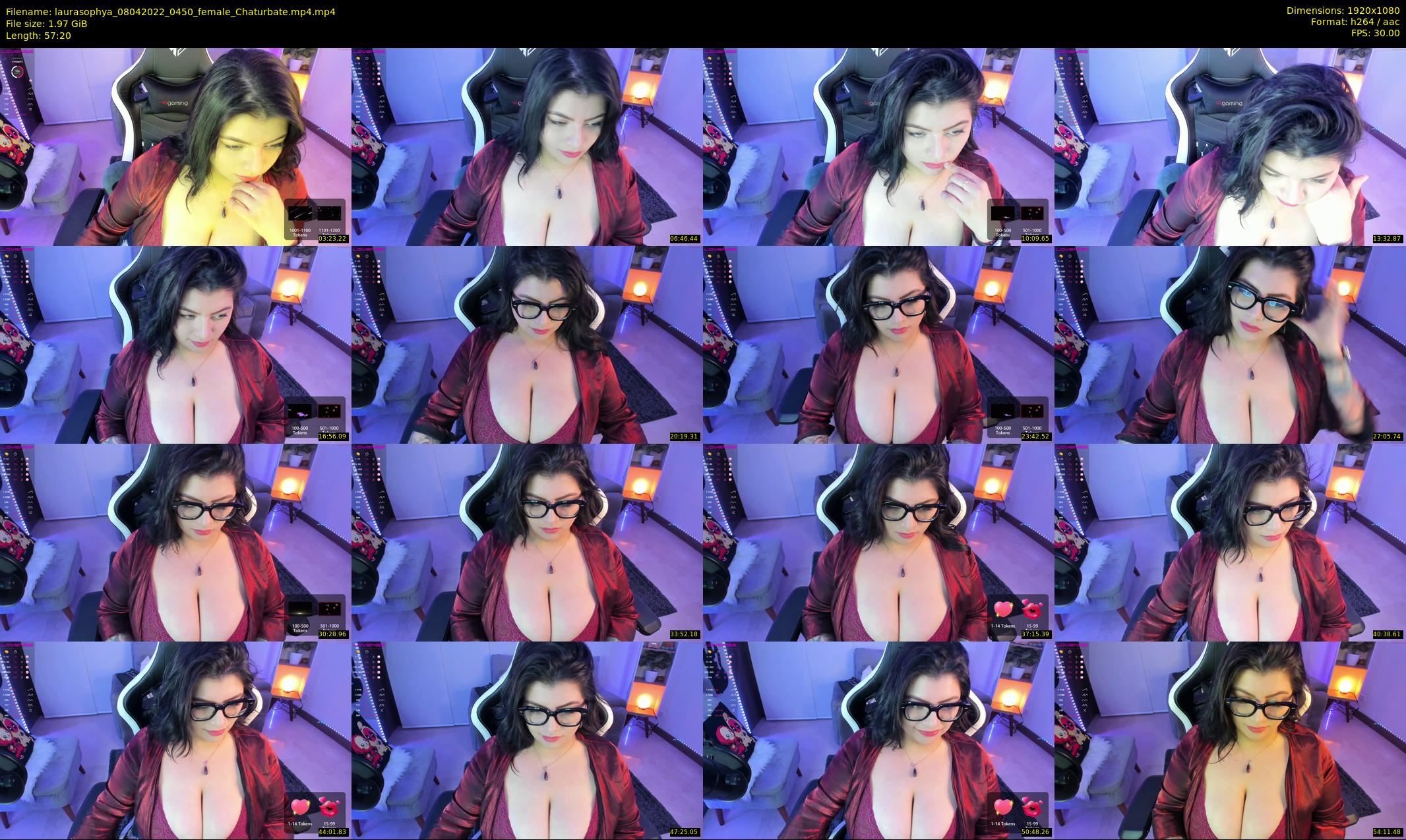 laurasophya — 58 minute Chaturbate female cam show recording, 1080p, Apr 8, 2022