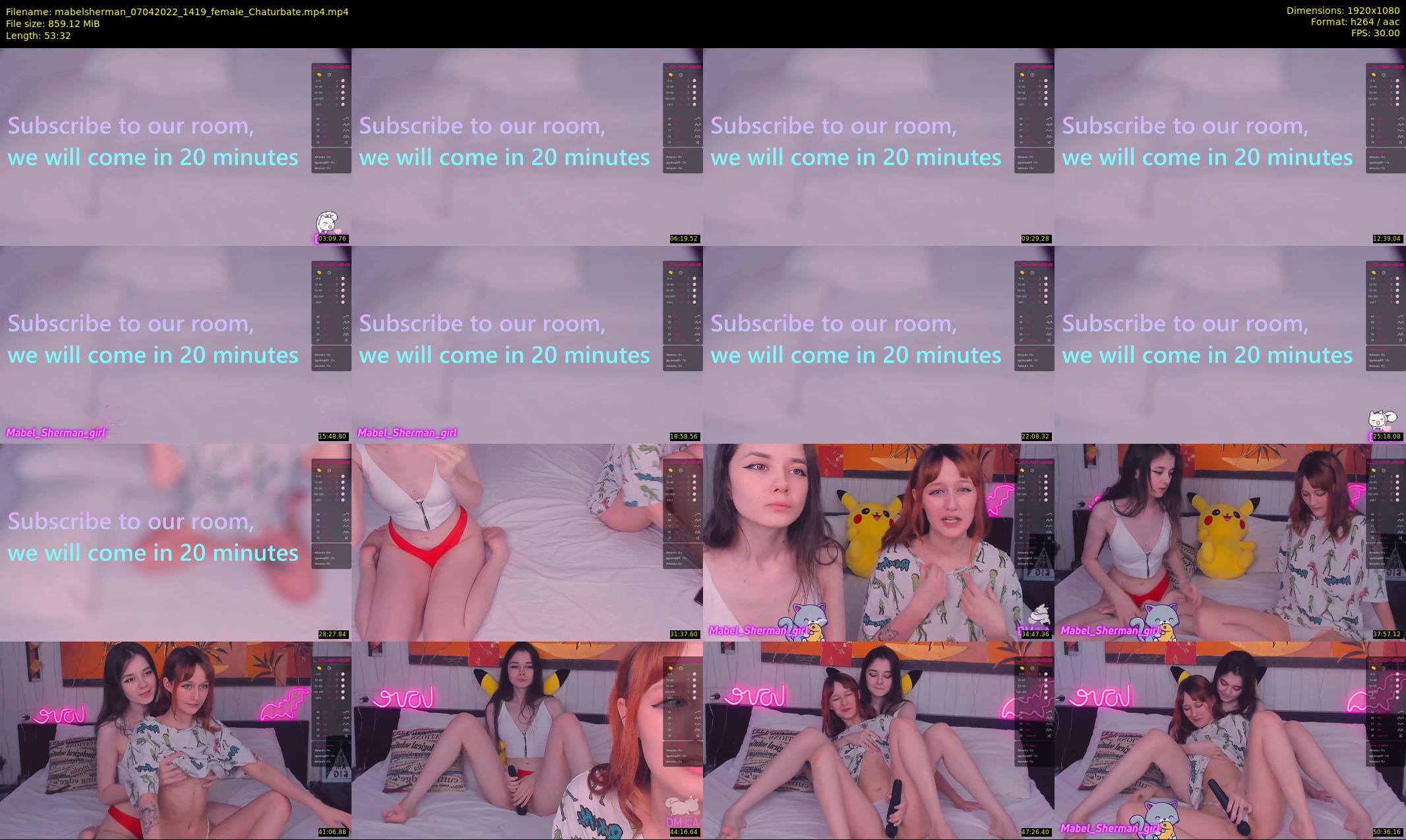 mabelsherman — 54 minute Chaturbate couple cam show recording, 1080p, Apr 7, 2022