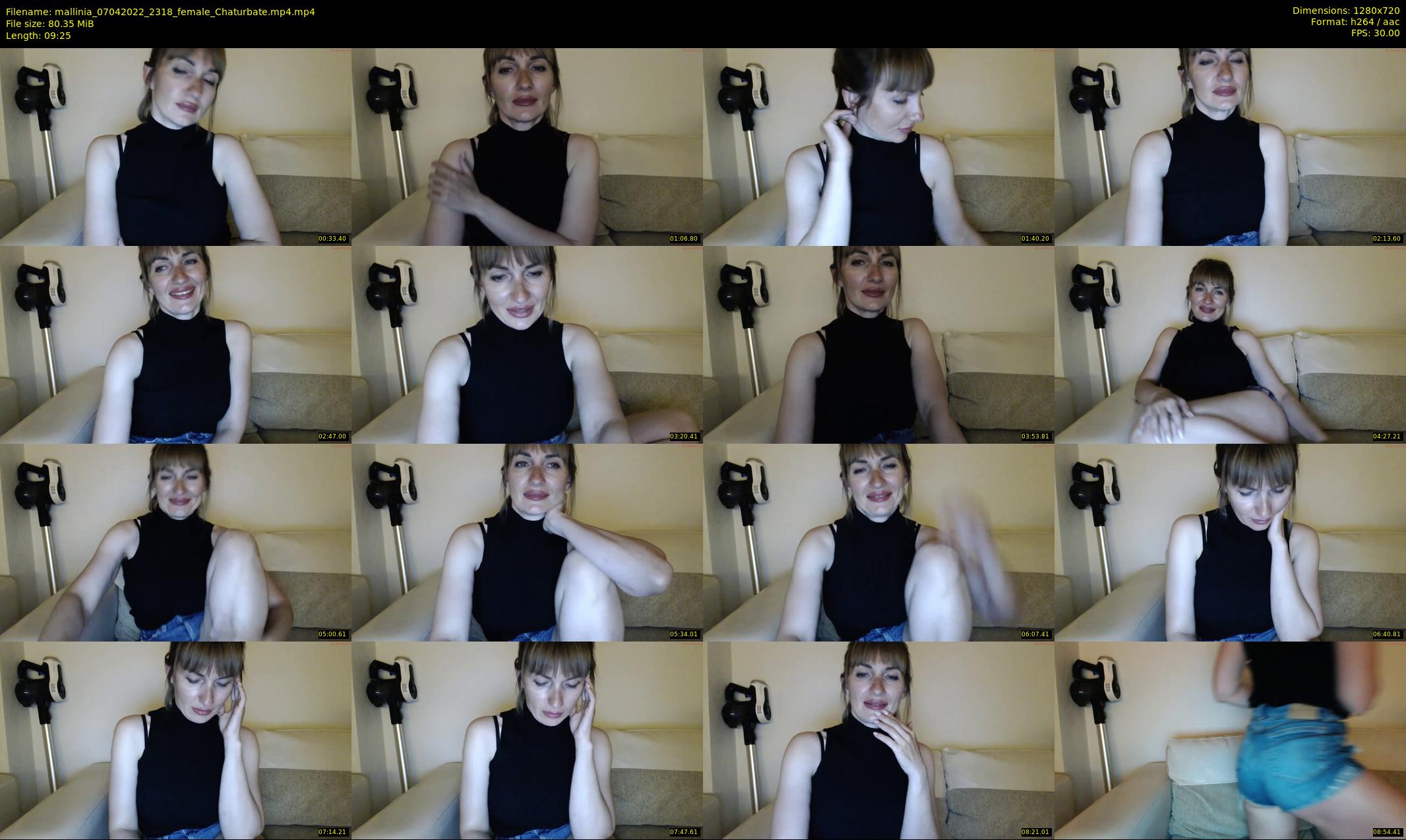 mallinia — 10 minute Chaturbate female cam show recording, 720p, Apr 7, 2022