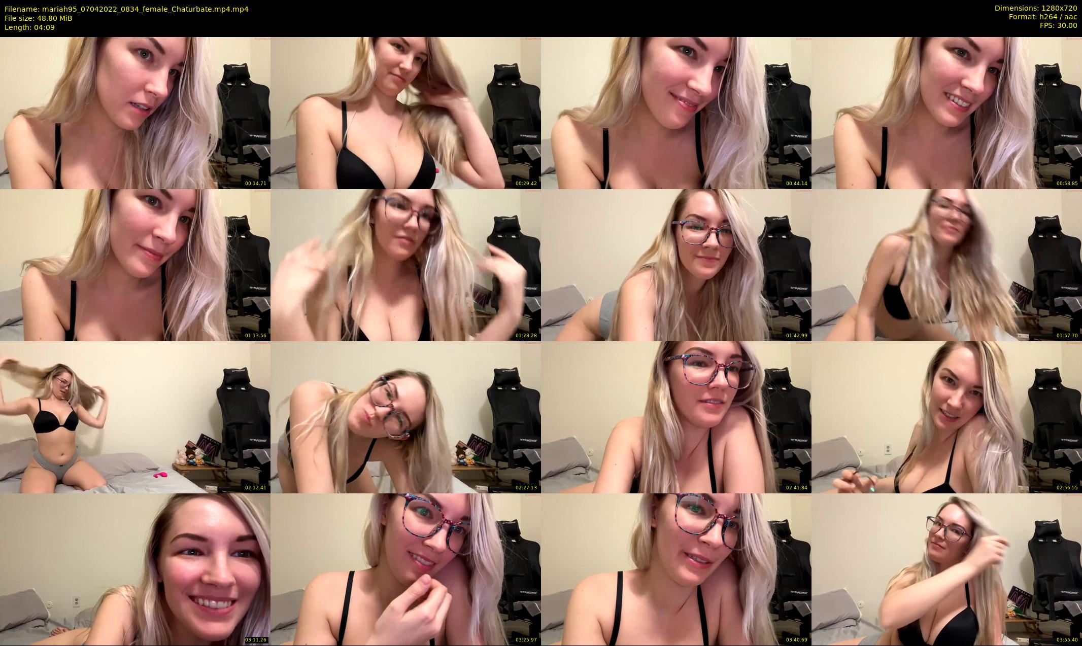 mariah95 — 5 minute Chaturbate female cam show recording, 720p, Apr 7, 2022