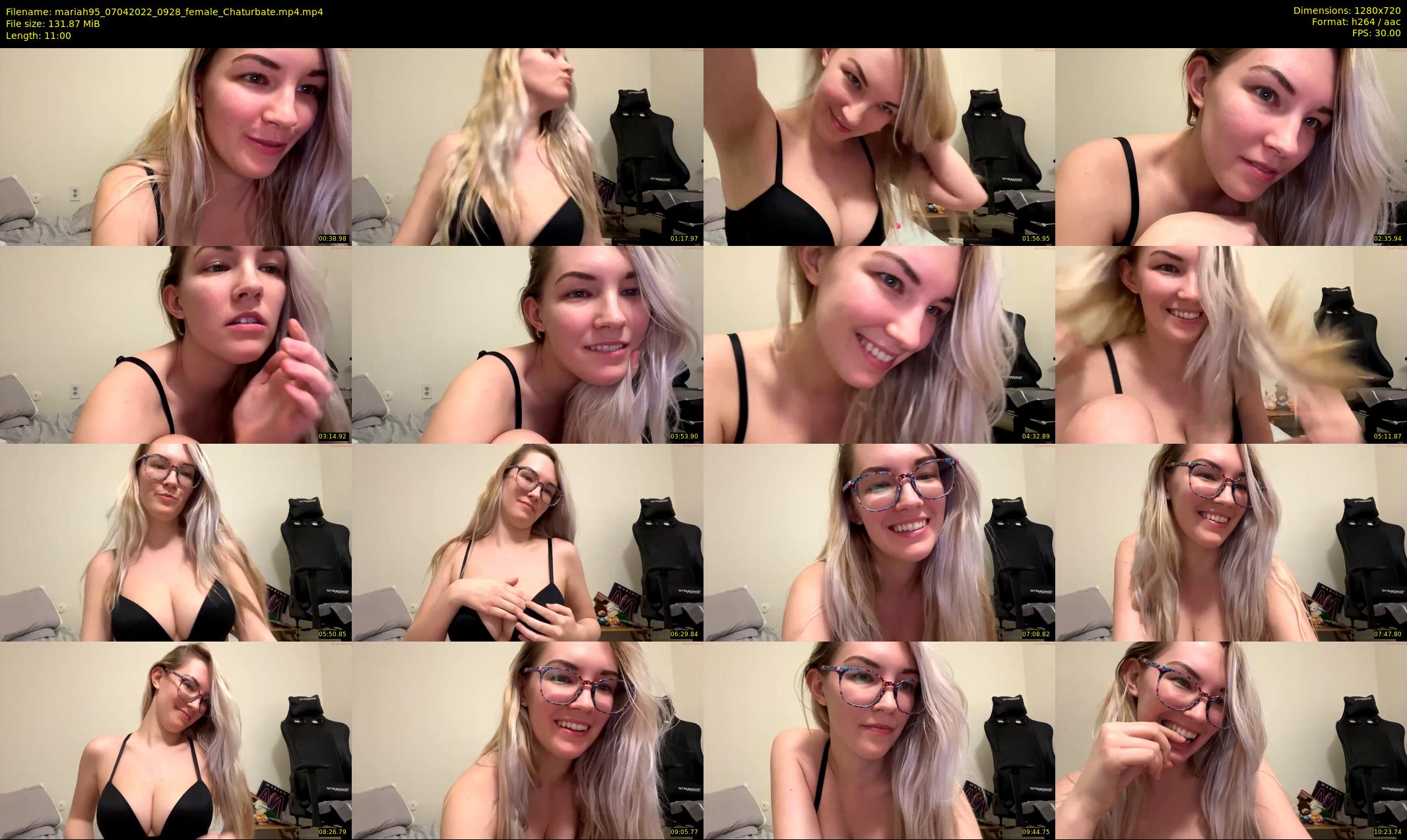 mariah95 — 11 minute Chaturbate female cam show recording, 720p, Apr 7, 2022