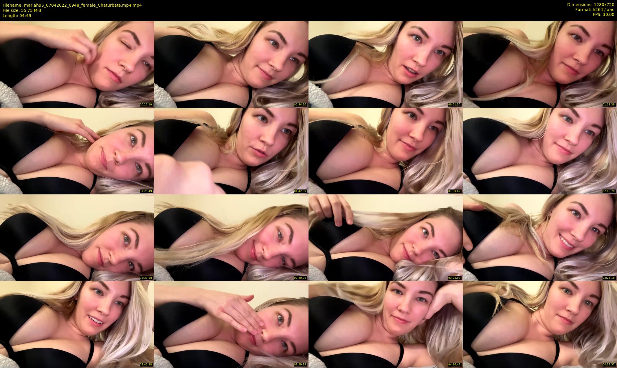 mariah95 — 5 minute Chaturbate female cam show recording, 720p, Apr 7, 2022