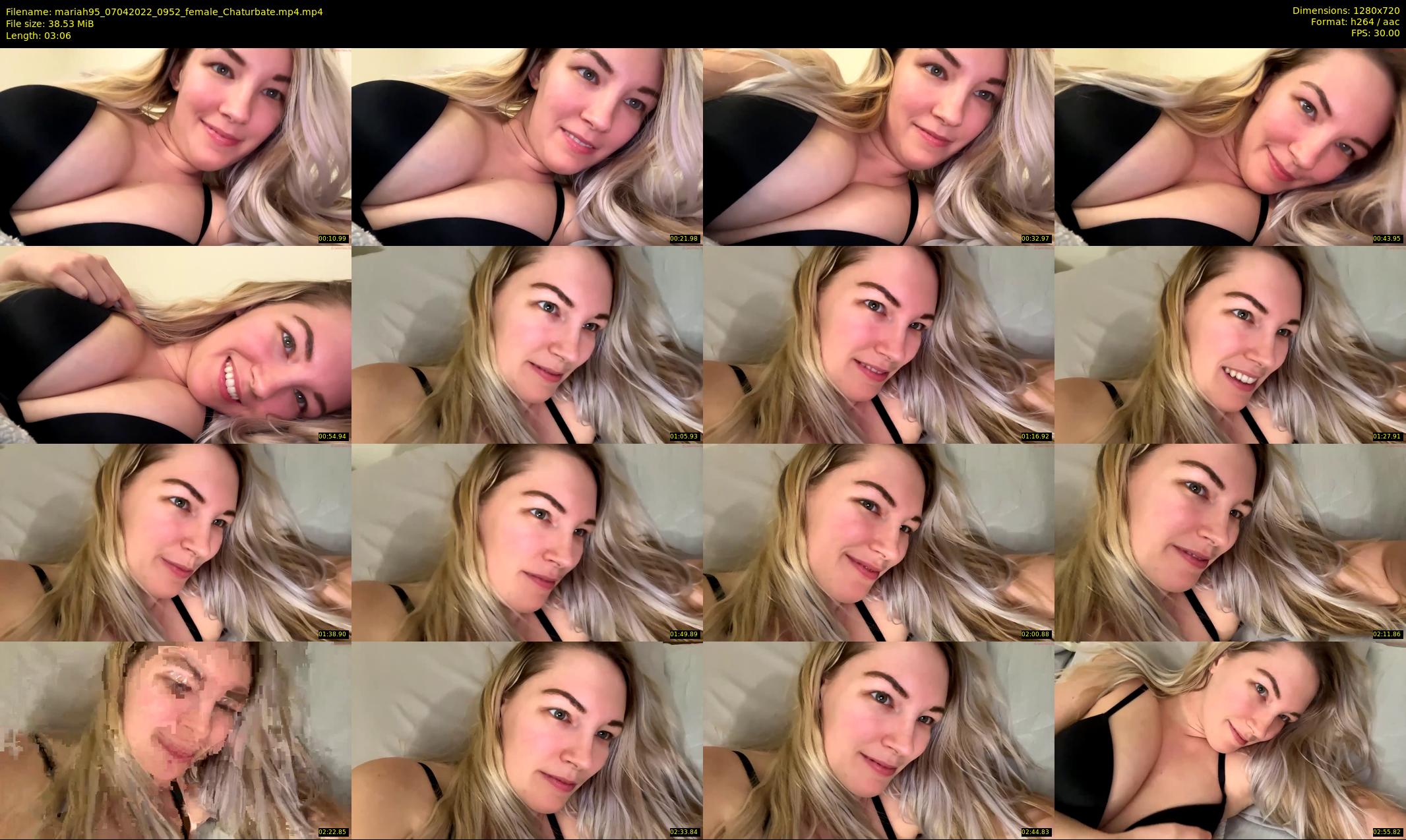 mariah95 — 4 minute Chaturbate female cam show recording, 720p, Apr 7, 2022