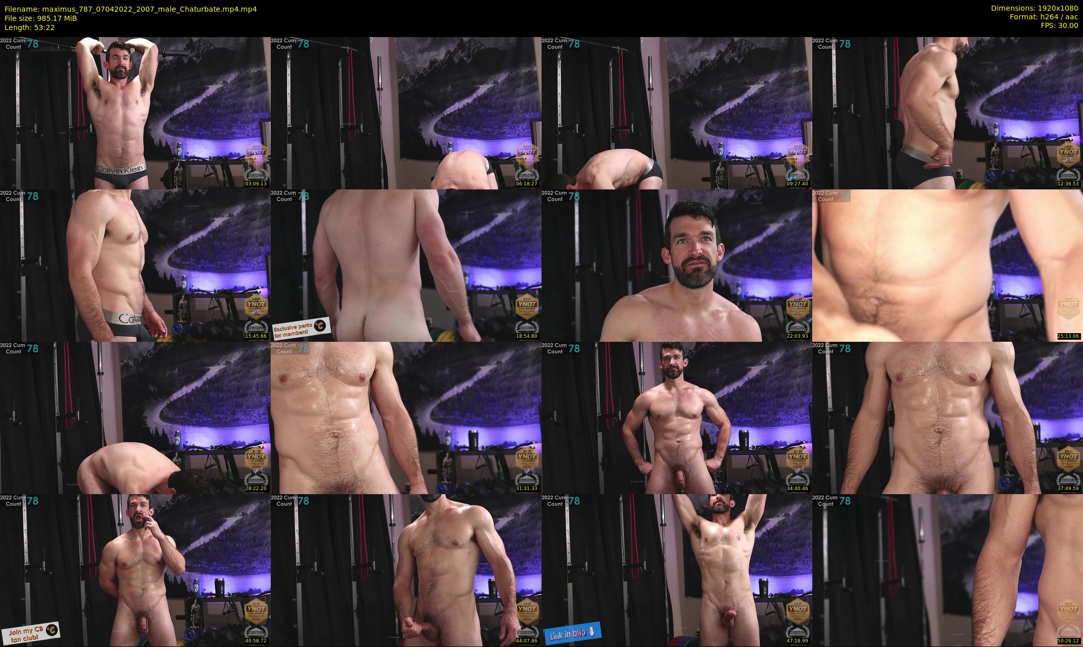 maximus_787 — 54 minute Chaturbate male cam show recording, 1080p, Apr 7, 2022