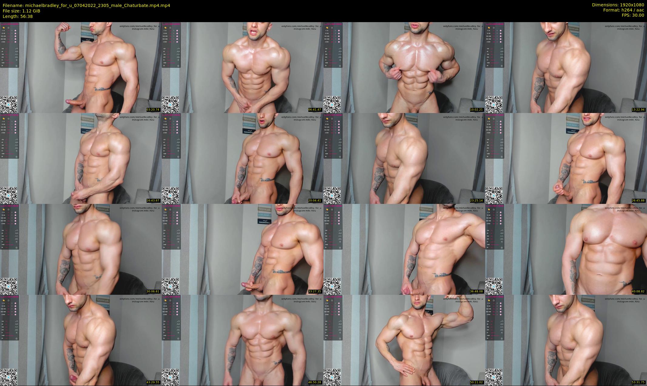 michaelbradley_for_u — 57 minute Chaturbate male cam show recording, 1080p, Apr 7, 2022