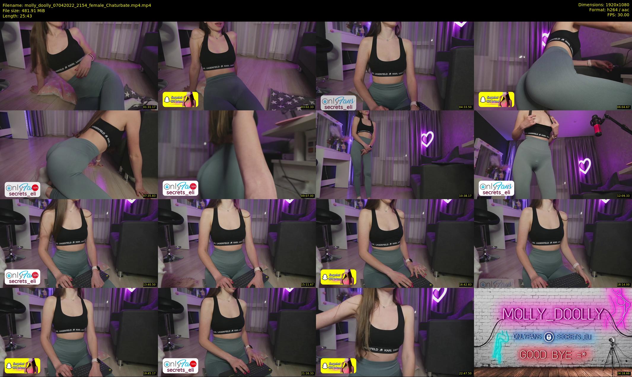 molly_doolly — 26 minute Chaturbate female cam show recording, 1080p, Apr 7, 2022