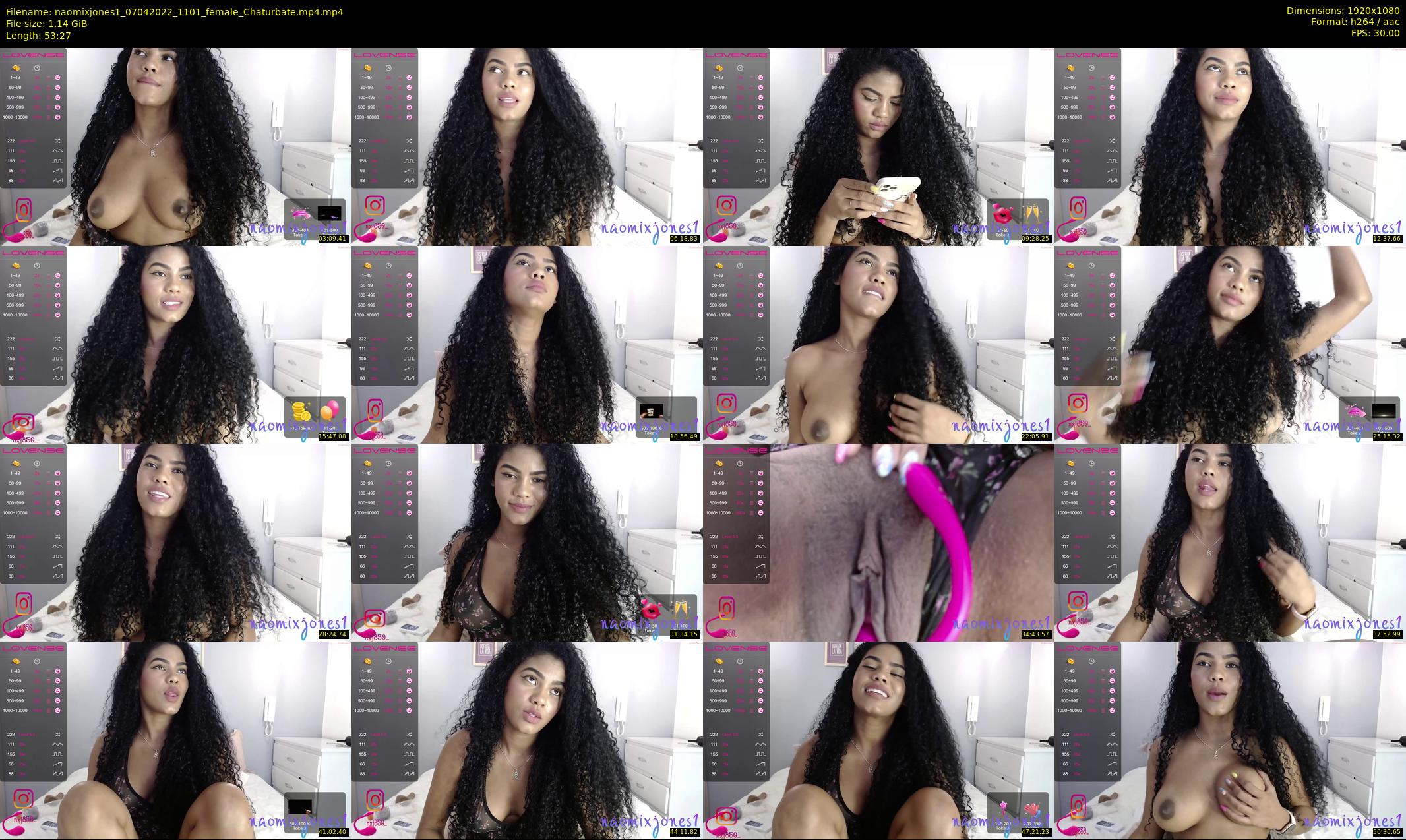 naomixjones1 — 54 minute Chaturbate female cam show recording, 1080p, Apr 7, 2022