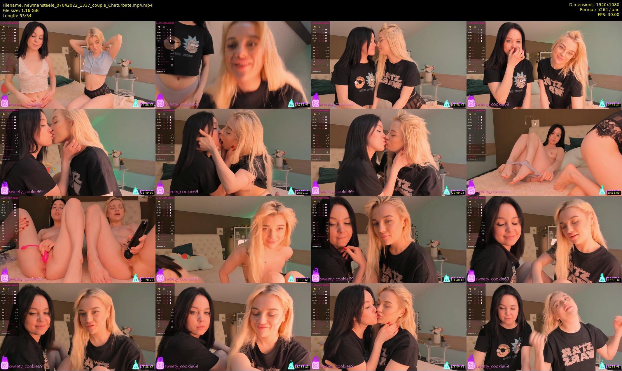 newmansteele — 54 minute Chaturbate couple cam show recording, 1080p, Apr 7, 2022