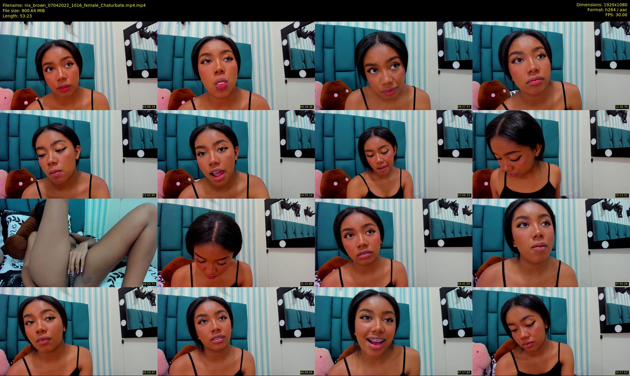 nix_brown — 54 minute Chaturbate female cam show recording, 1080p, Apr 7, 2022