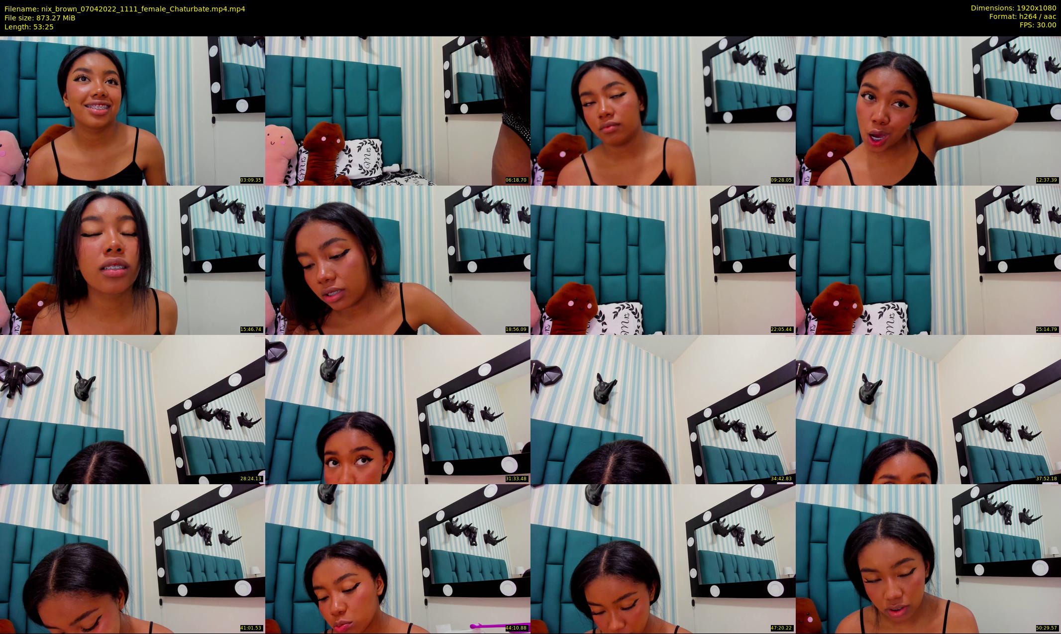 nix_brown — 54 minute Chaturbate female cam show recording, 1080p, Apr 7, 2022