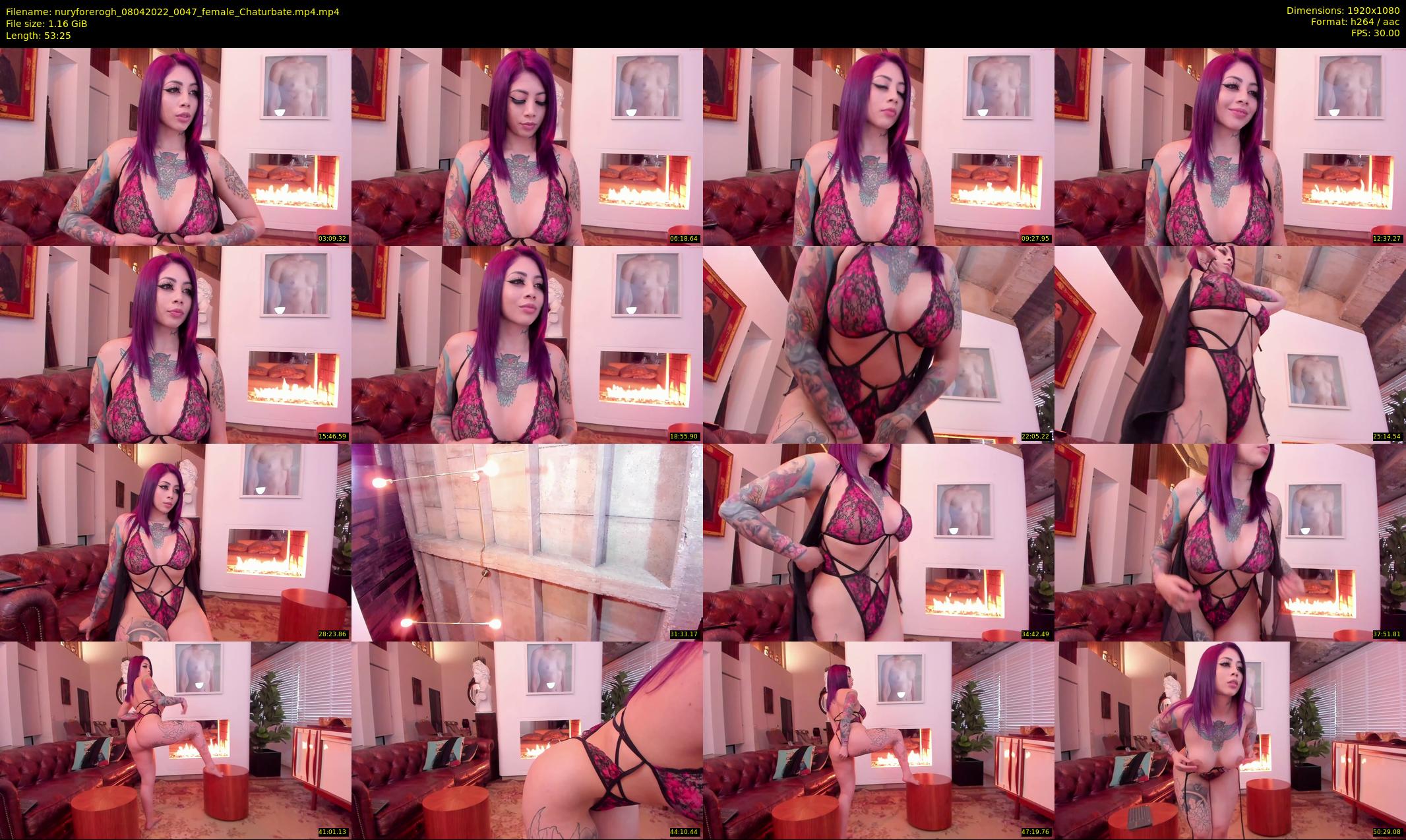 nuryforerogh — 54 minute Chaturbate female cam show recording, 1080p, Apr 8, 2022
