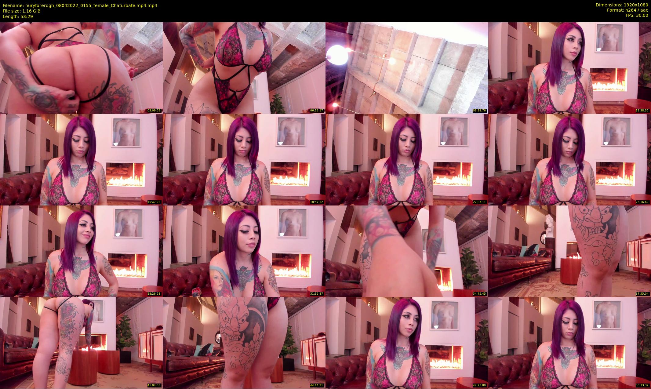 nuryforerogh — 54 minute Chaturbate female cam show recording, 1080p, Apr 8, 2022