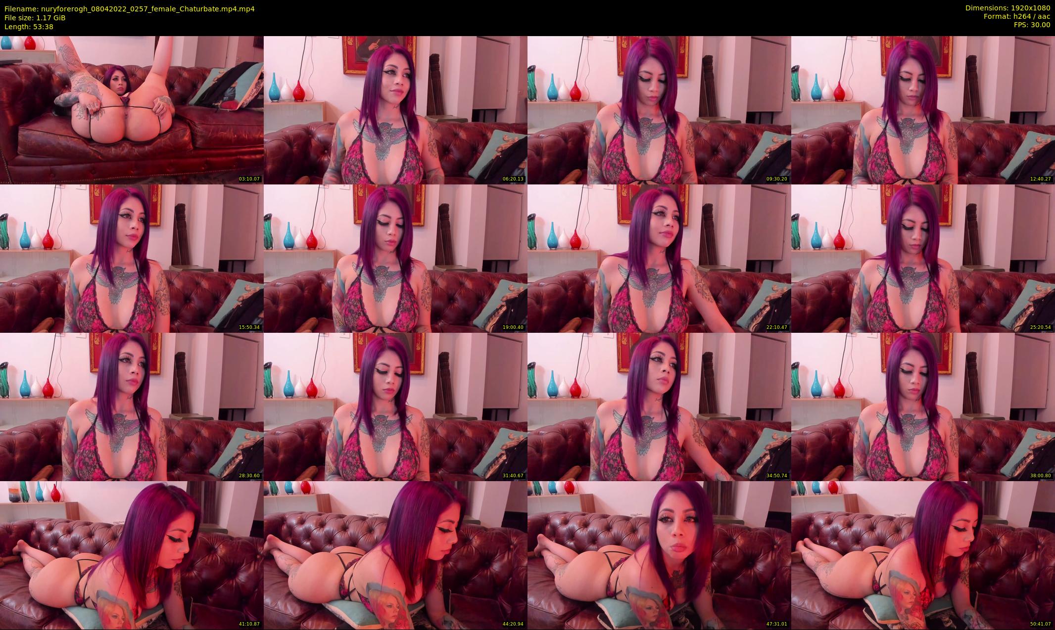 nuryforerogh — 54 minute Chaturbate female cam show recording, 1080p, Apr 8, 2022
