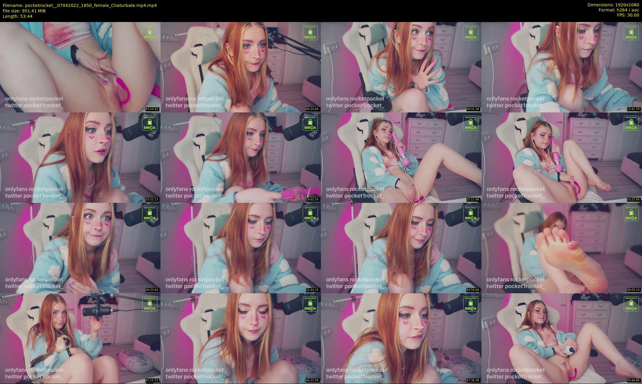 pocketrocket_ — 54 minute Chaturbate female cam show recording, 1080p, Apr 7, 2022