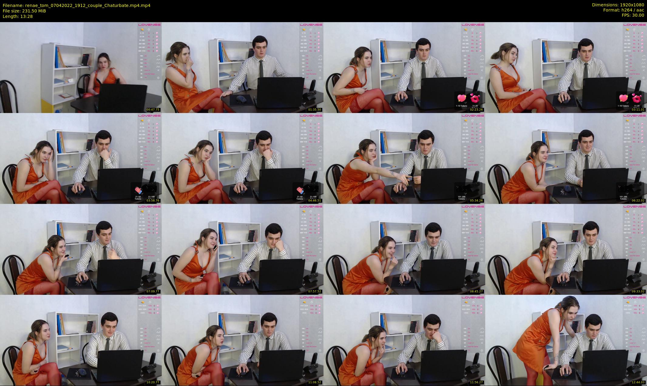 renae_tom — 14 minute Chaturbate couple cam show recording, 1080p, Apr 7, 2022