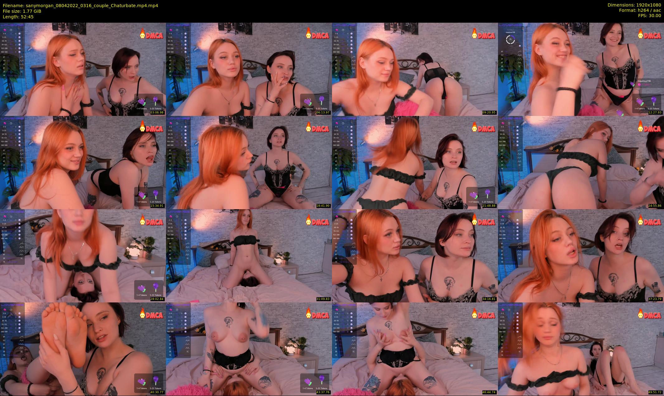 sanymorgan — 53 minute Chaturbate couple cam show recording, 1080p, Apr 8, 2022