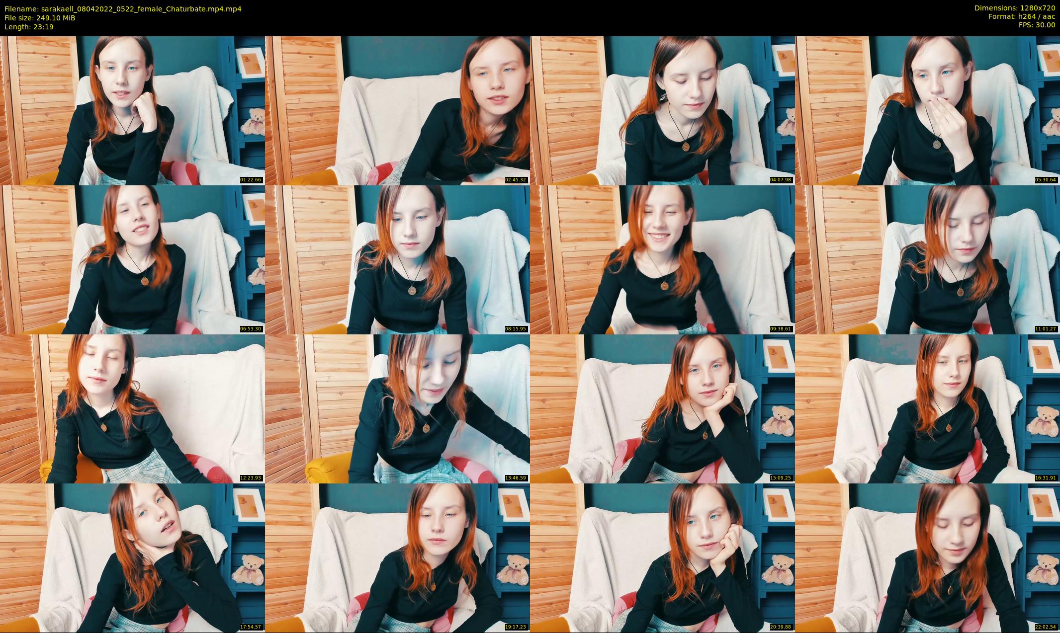 sarakaell — 24 minute Chaturbate female cam show recording, 720p, Apr 8, 2022