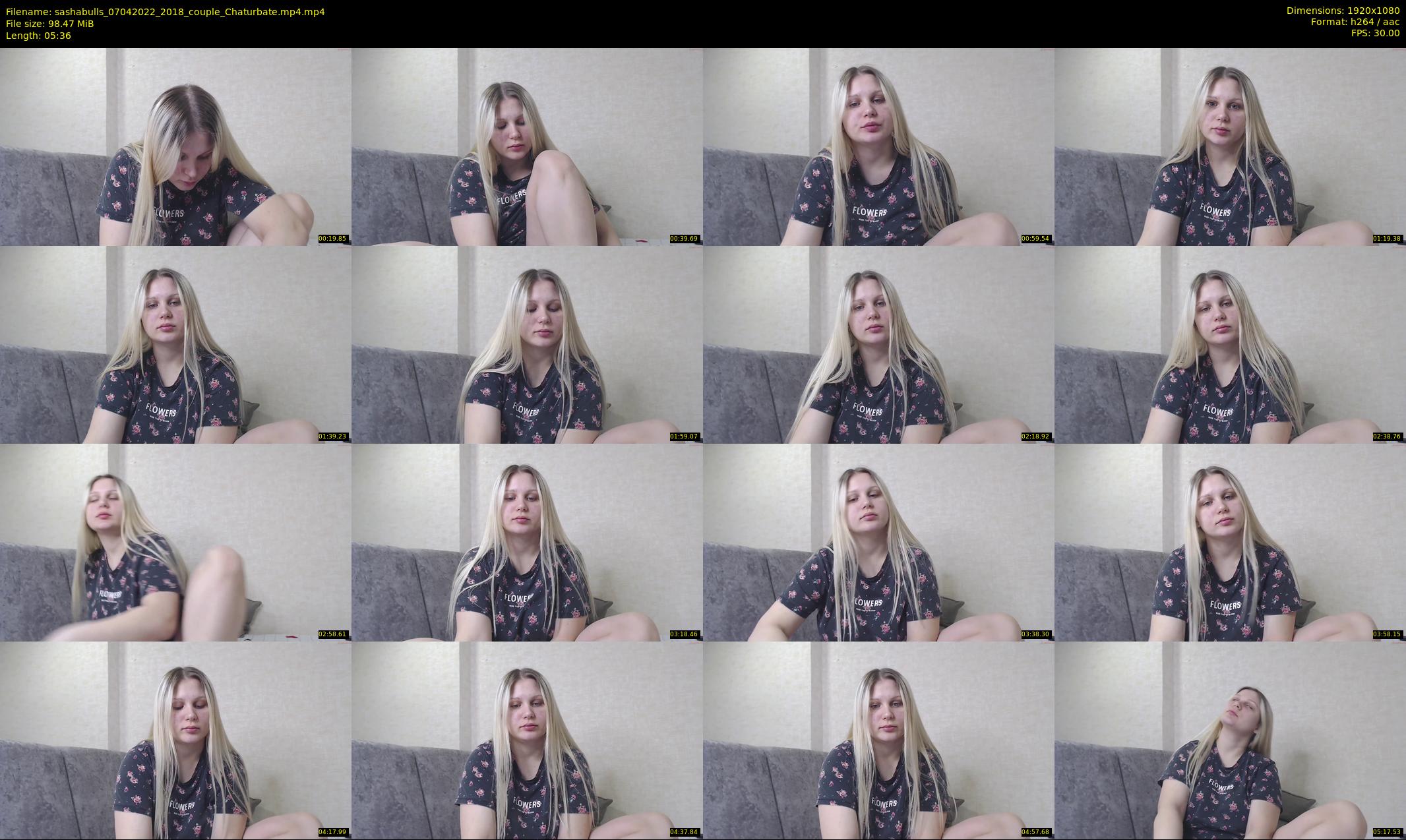 sashabulls — 6 minute Chaturbate couple cam show recording, 1080p, Apr 7, 2022