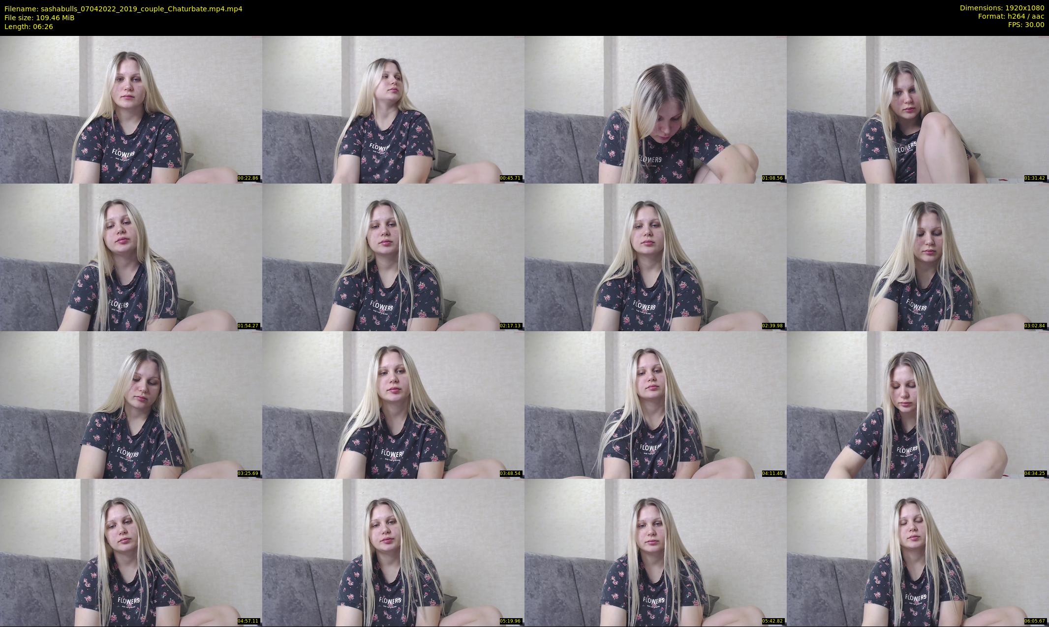 sashabulls — 7 minute Chaturbate couple cam show recording, 1080p, Apr 7, 2022