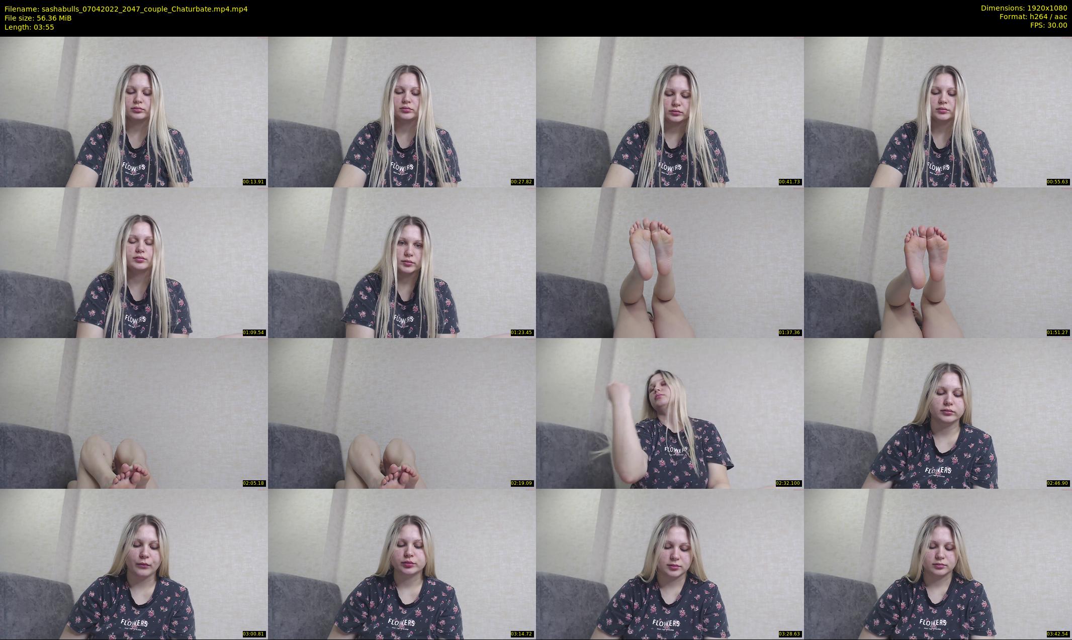 sashabulls — 4 minute Chaturbate couple cam show recording, 1080p, Apr 7, 2022