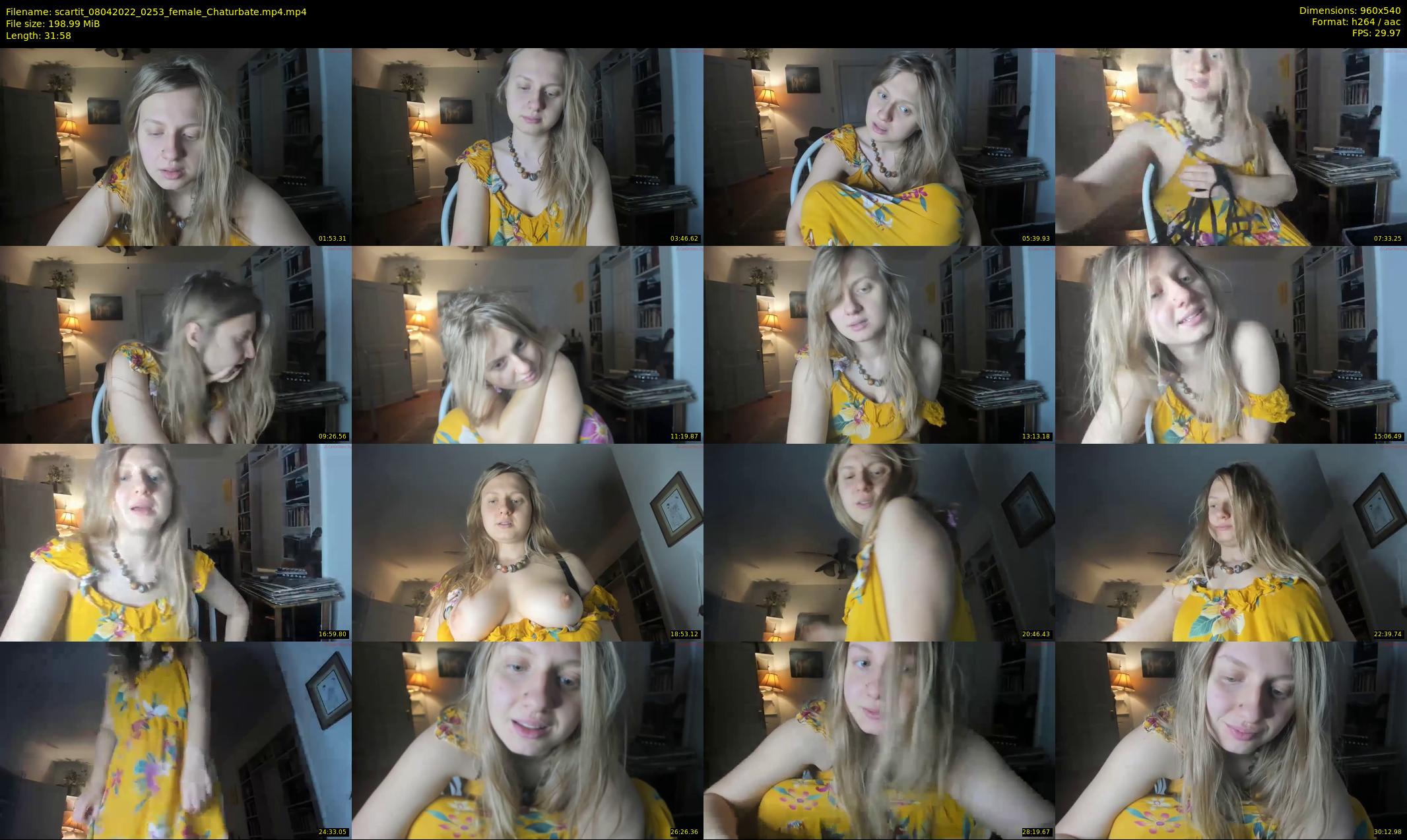 scartit — 32 minute Chaturbate female cam show recording, 480p, Apr 8, 2022