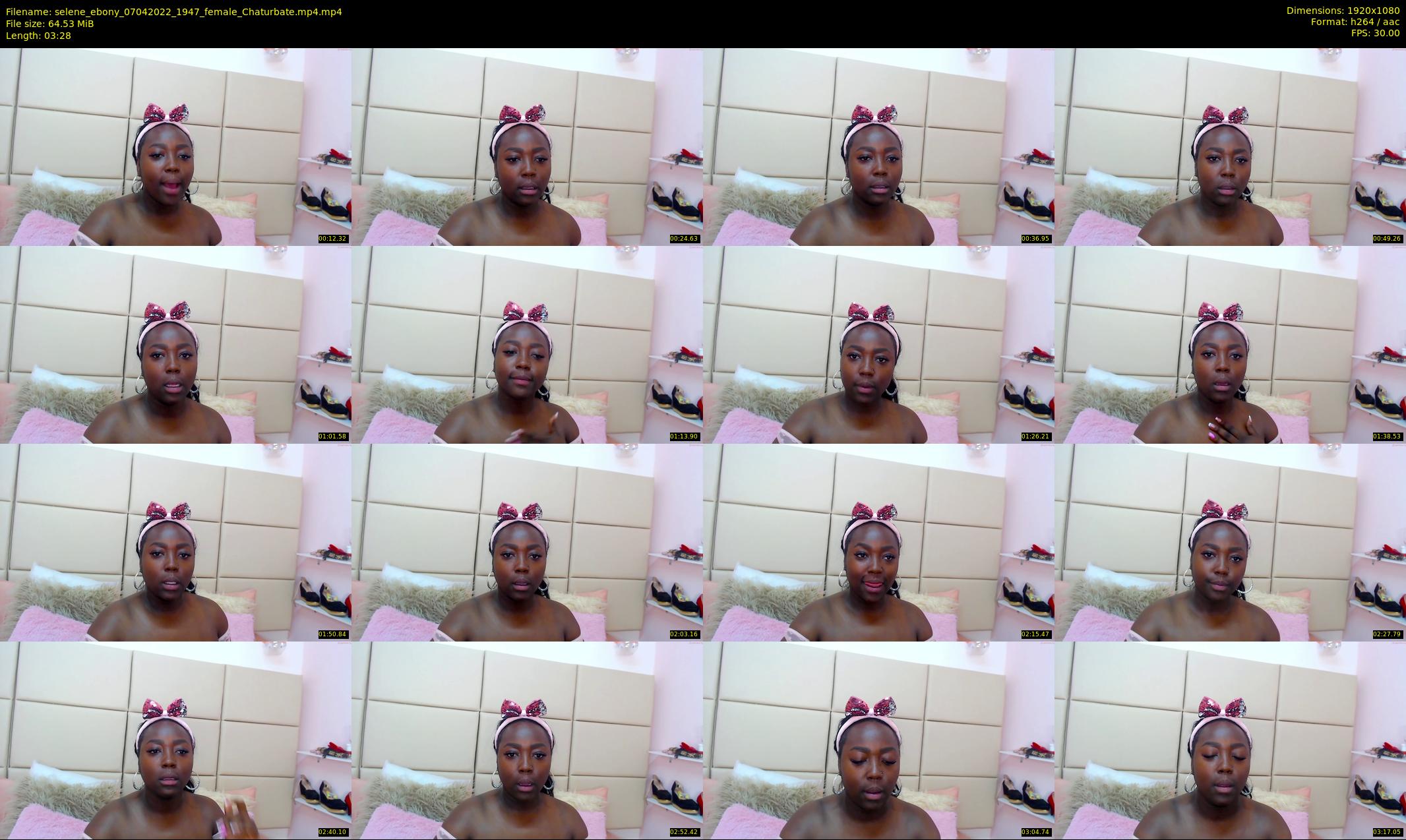 selene_ebony — 4 minute Chaturbate female cam show recording, 1080p, Apr 7, 2022
