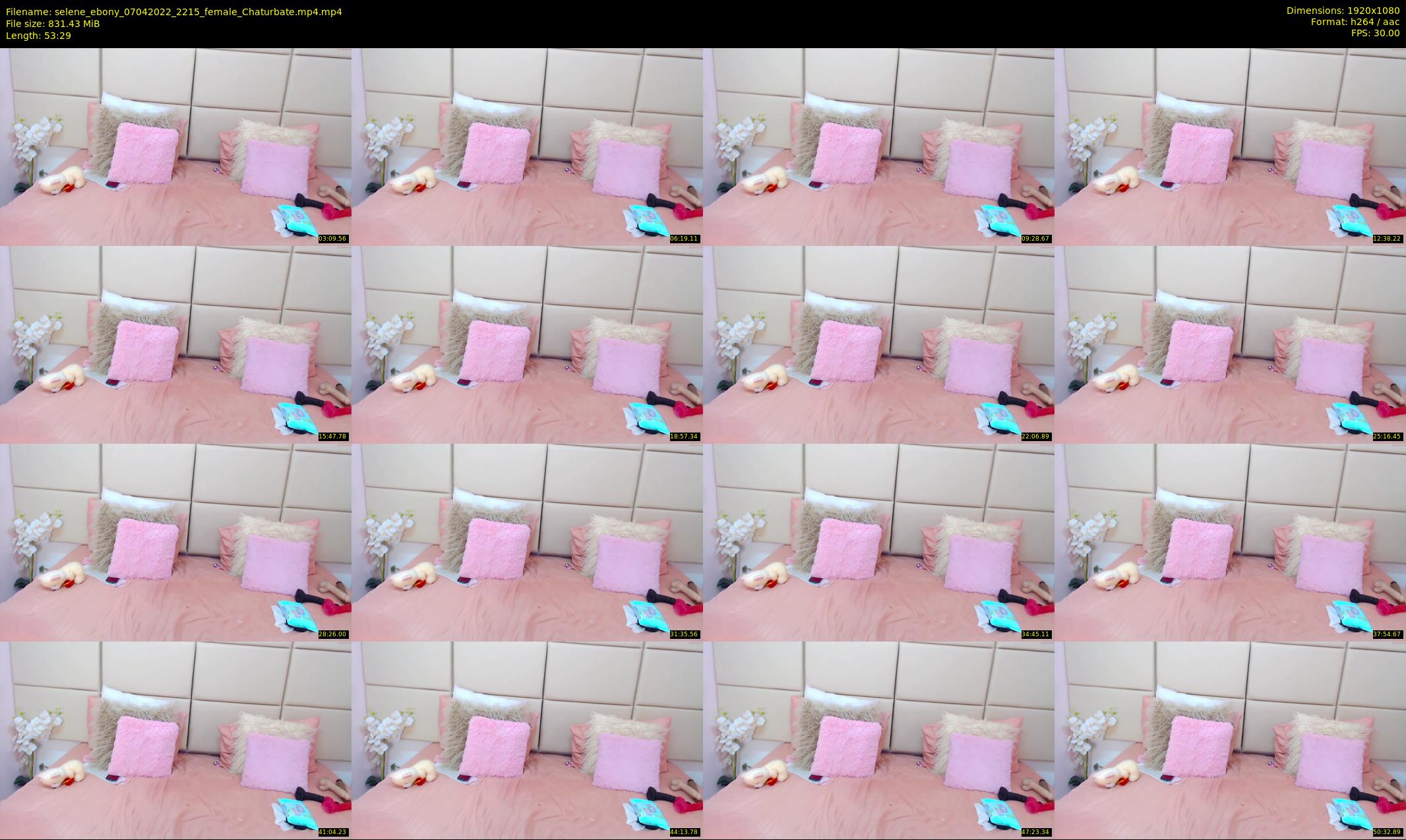 selene_ebony — 54 minute Chaturbate female cam show recording, 1080p, Apr 7, 2022
